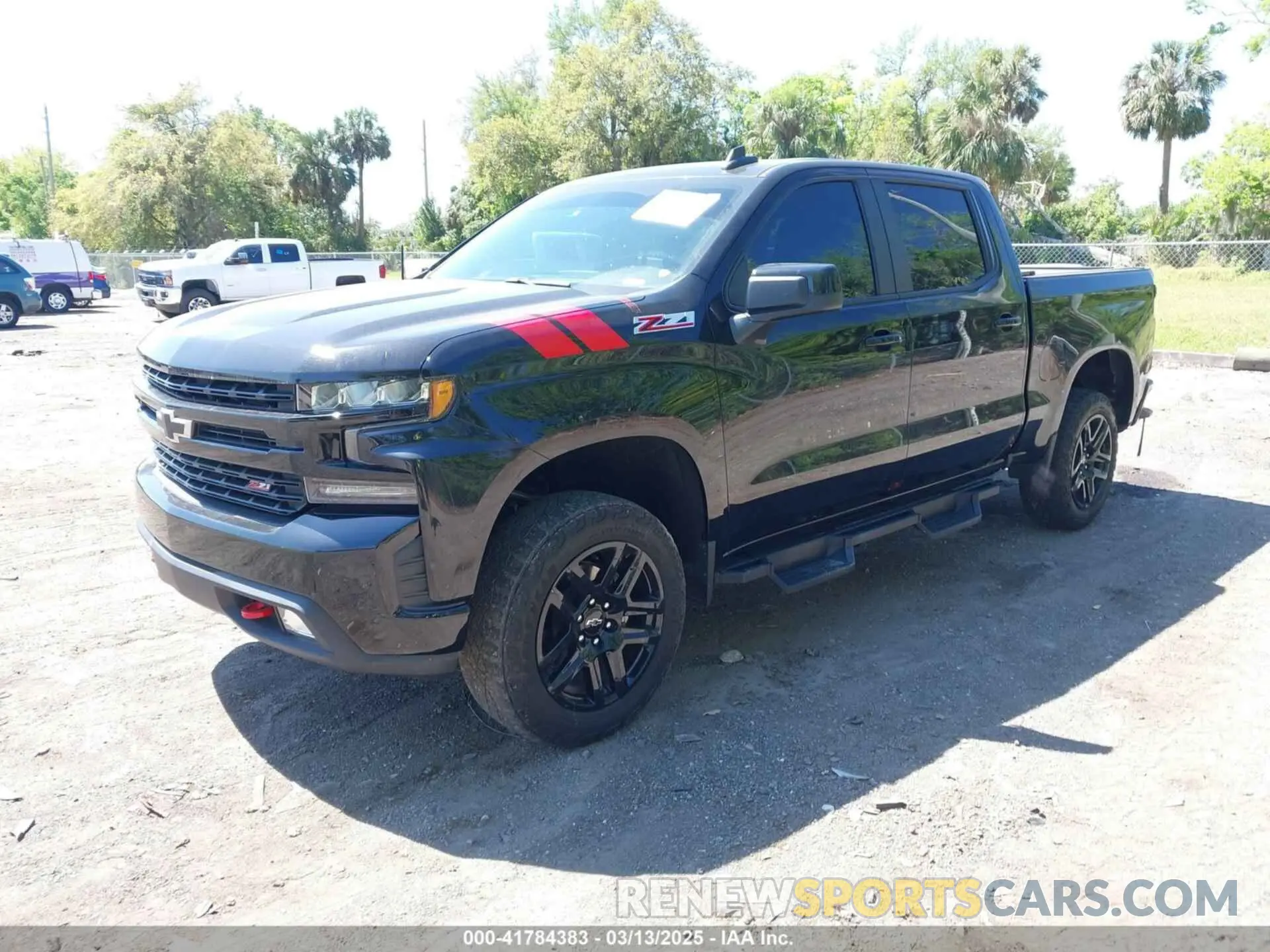 2 Photograph of a damaged car 1GCPYFED2MZ422861 CHEVROLET SILVERADO 1500 2021