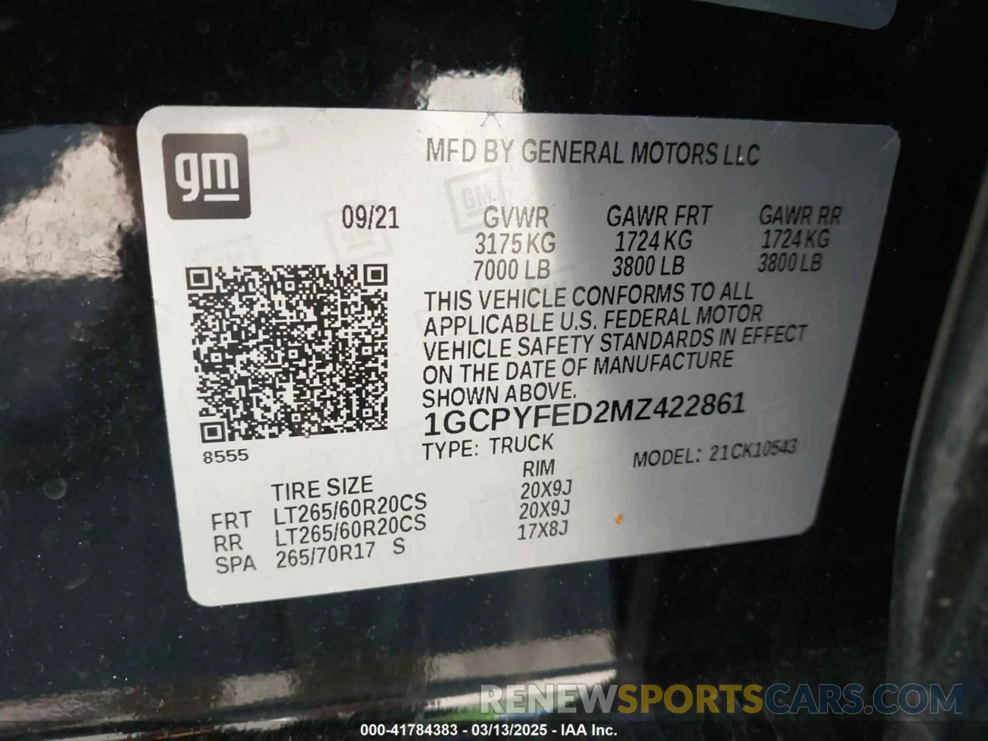 9 Photograph of a damaged car 1GCPYFED2MZ422861 CHEVROLET SILVERADO 1500 2021