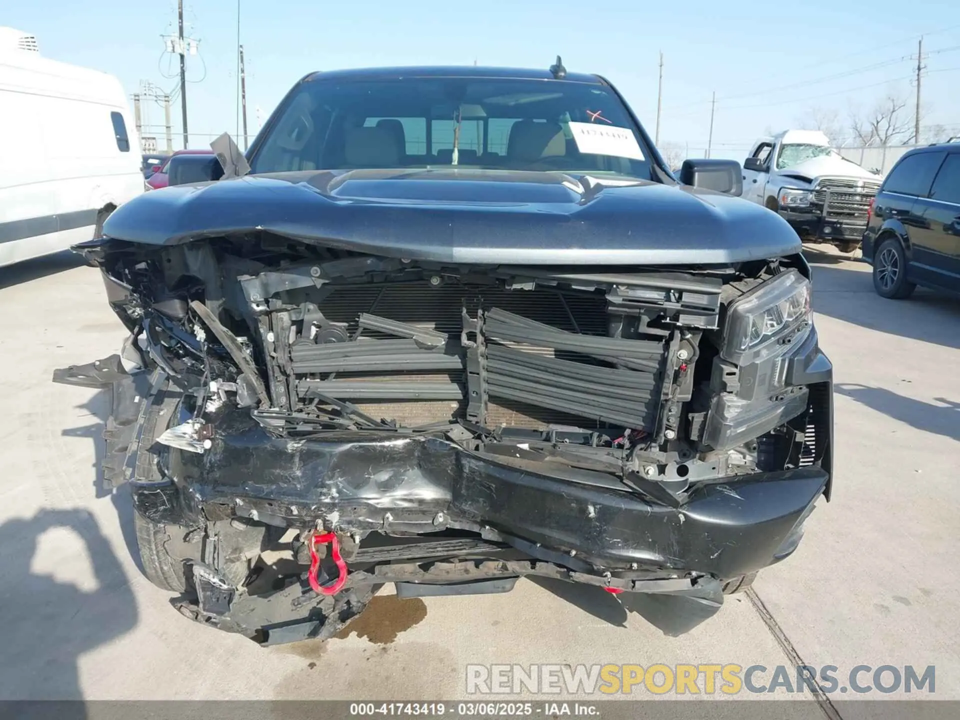 6 Photograph of a damaged car 1GCPYFED3MZ132225 CHEVROLET SILVERADO 1500 2021