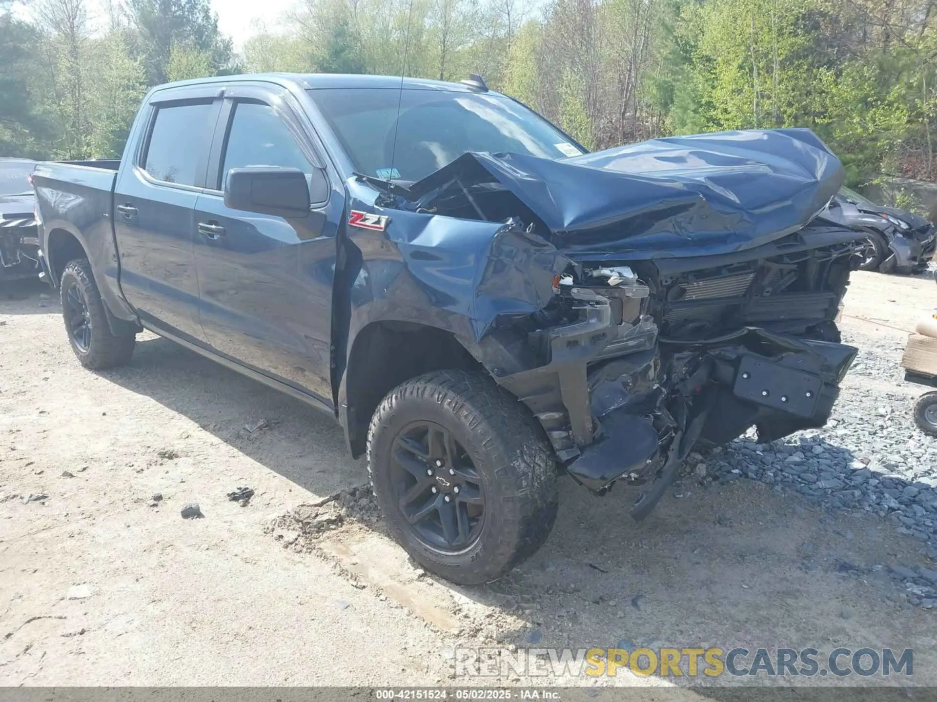 1 Photograph of a damaged car 1GCPYFED3MZ179593 CHEVROLET SILVERADO 1500 2021