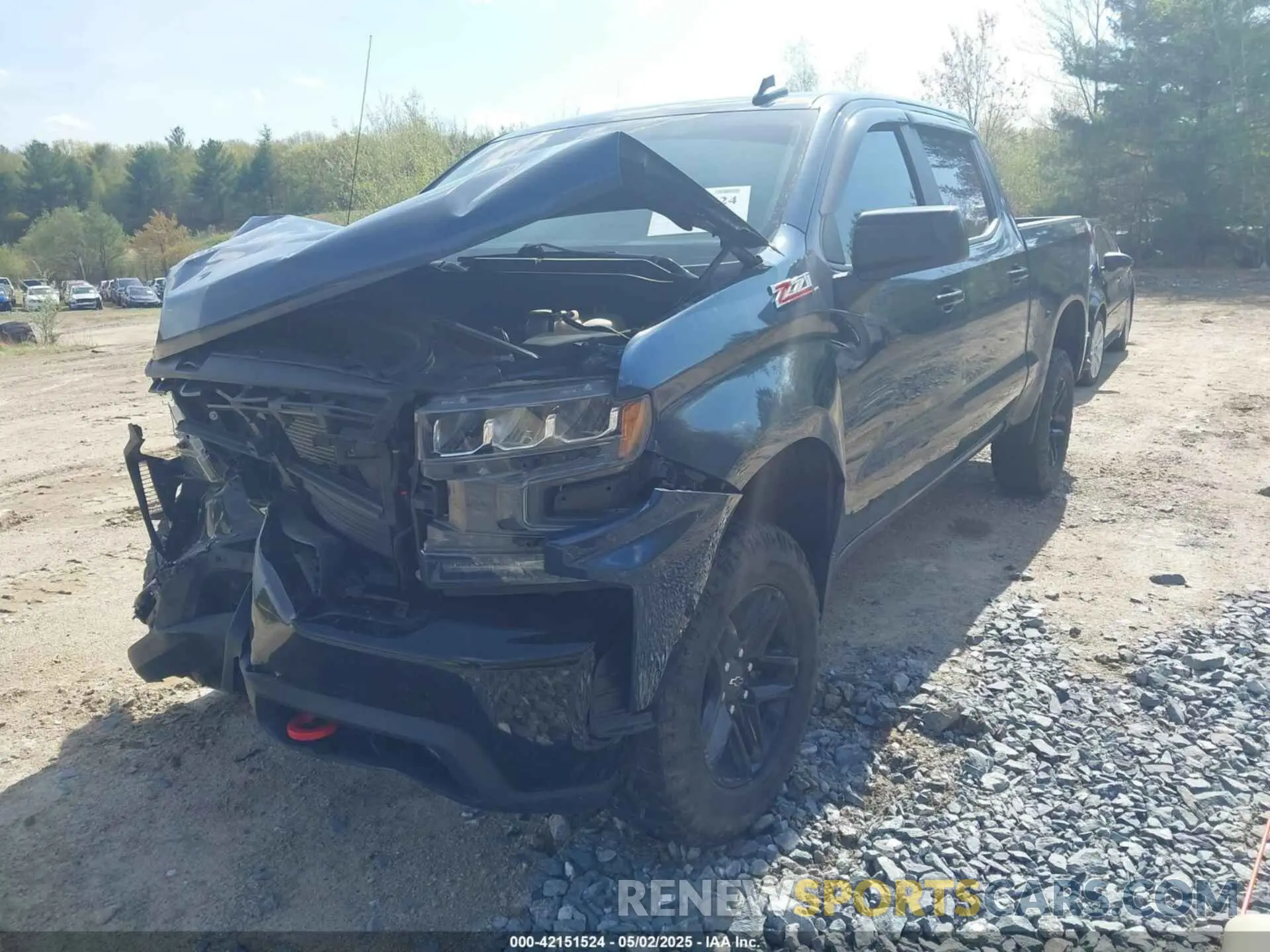 2 Photograph of a damaged car 1GCPYFED3MZ179593 CHEVROLET SILVERADO 1500 2021