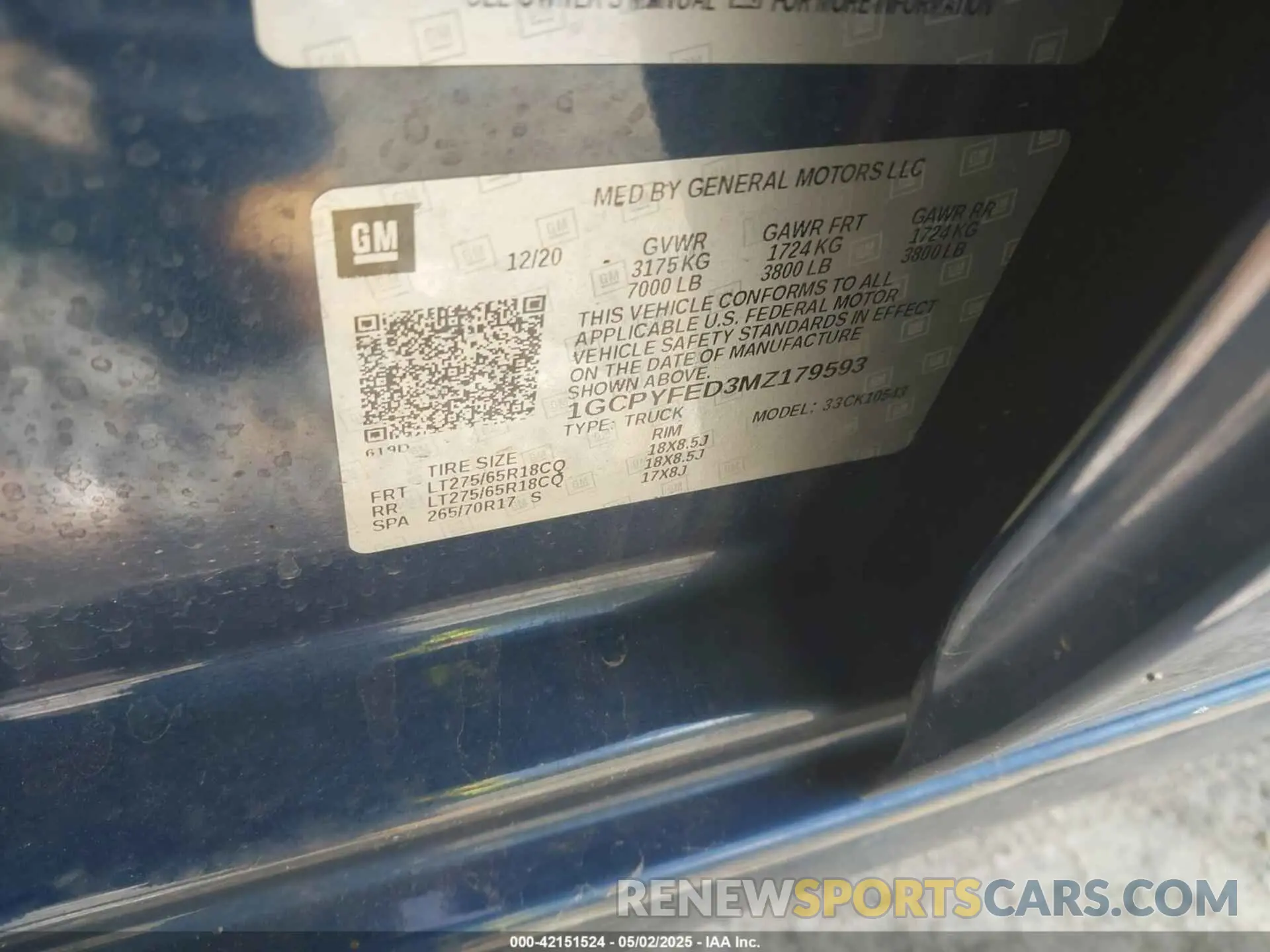 9 Photograph of a damaged car 1GCPYFED3MZ179593 CHEVROLET SILVERADO 1500 2021