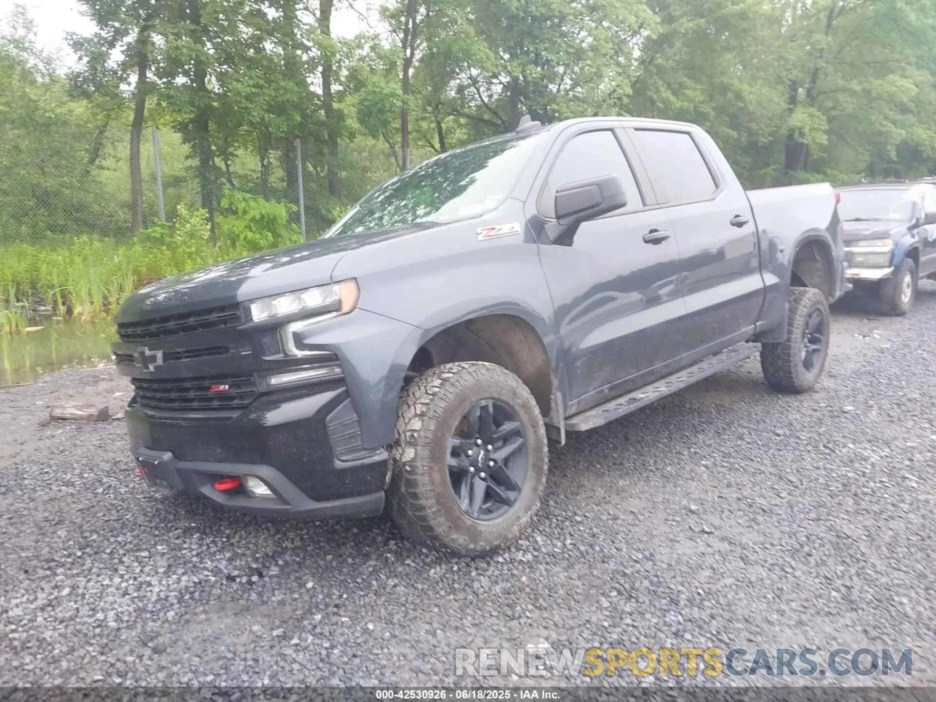2 Photograph of a damaged car 1GCPYFED3MZ227951 CHEVROLET SILVERADO 1500 2021