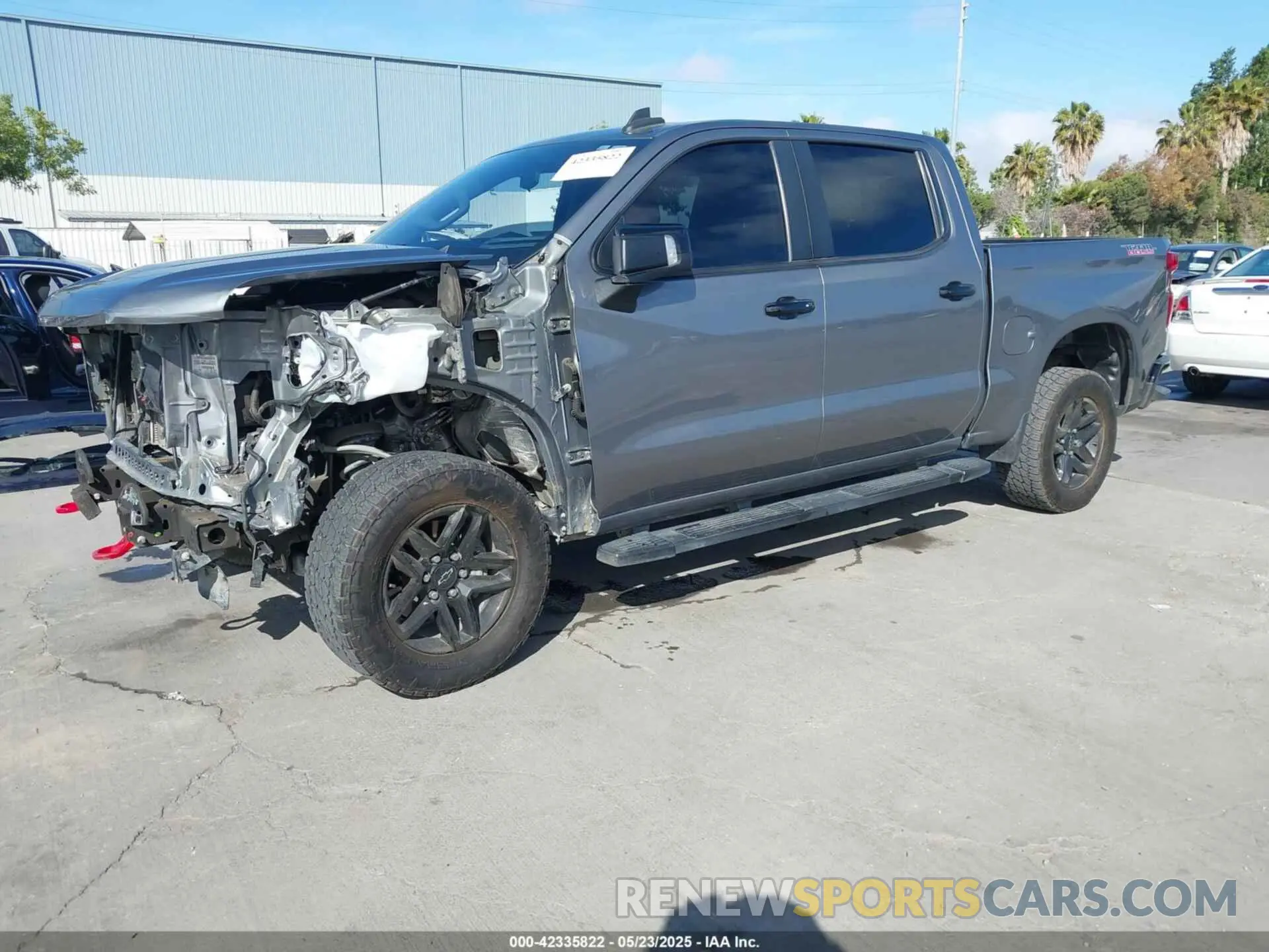 2 Photograph of a damaged car 1GCPYFED5MZ120402 CHEVROLET SILVERADO 1500 2021