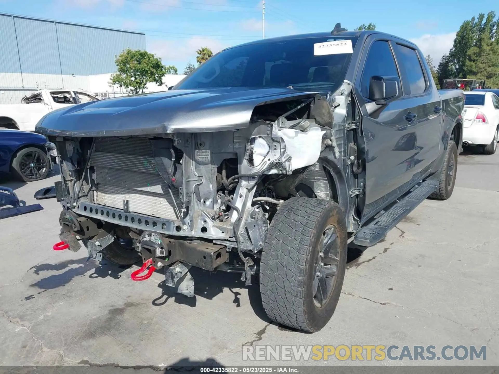 6 Photograph of a damaged car 1GCPYFED5MZ120402 CHEVROLET SILVERADO 1500 2021