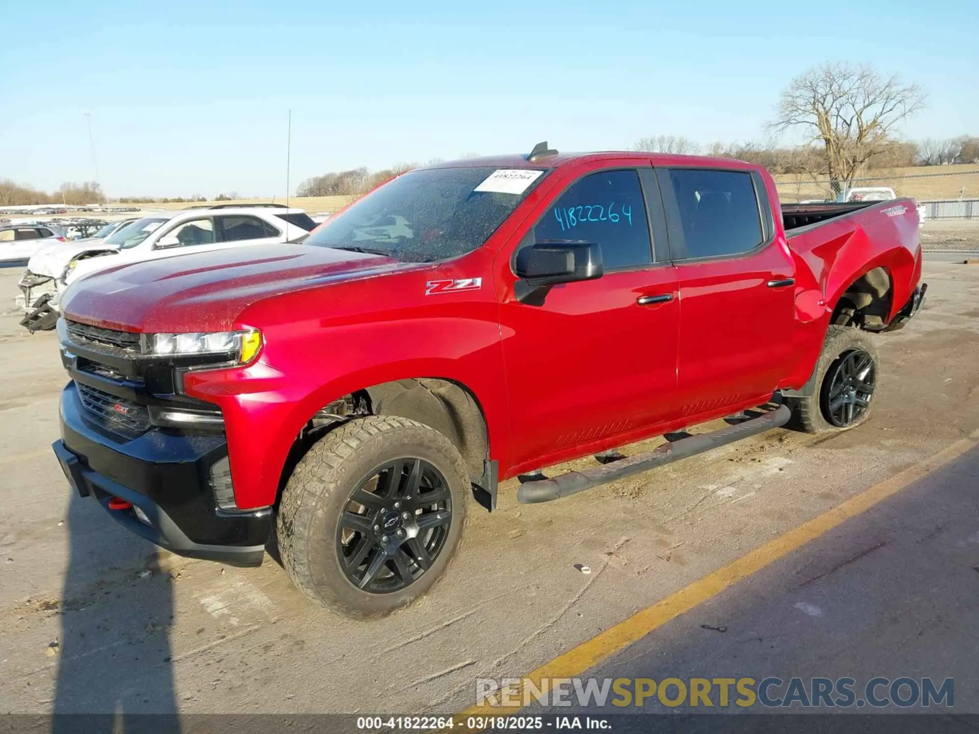 2 Photograph of a damaged car 1GCPYFED5MZ356872 CHEVROLET SILVERADO 1500 2021