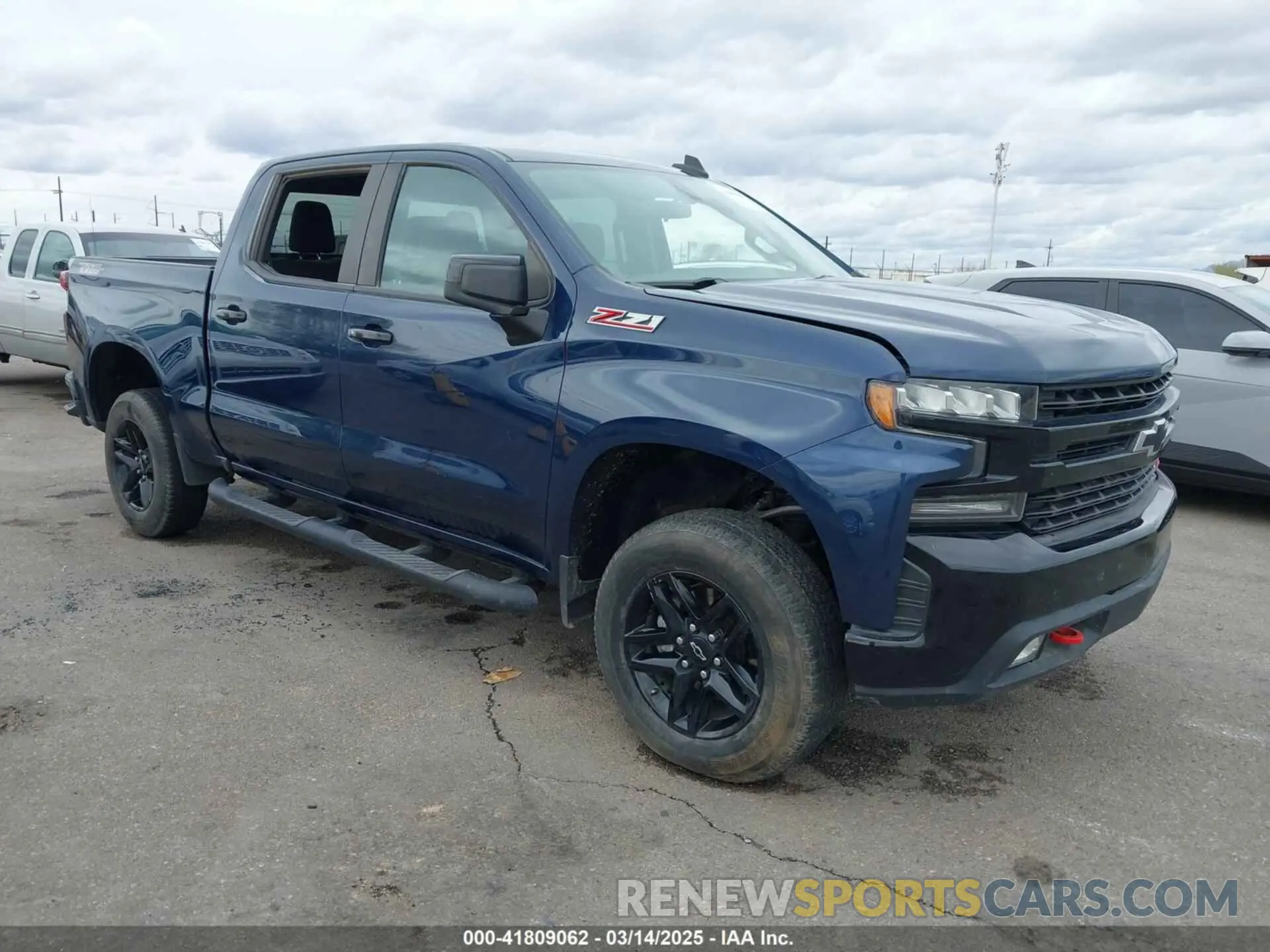 1 Photograph of a damaged car 1GCPYFED6MZ421423 CHEVROLET SILVERADO 1500 2021