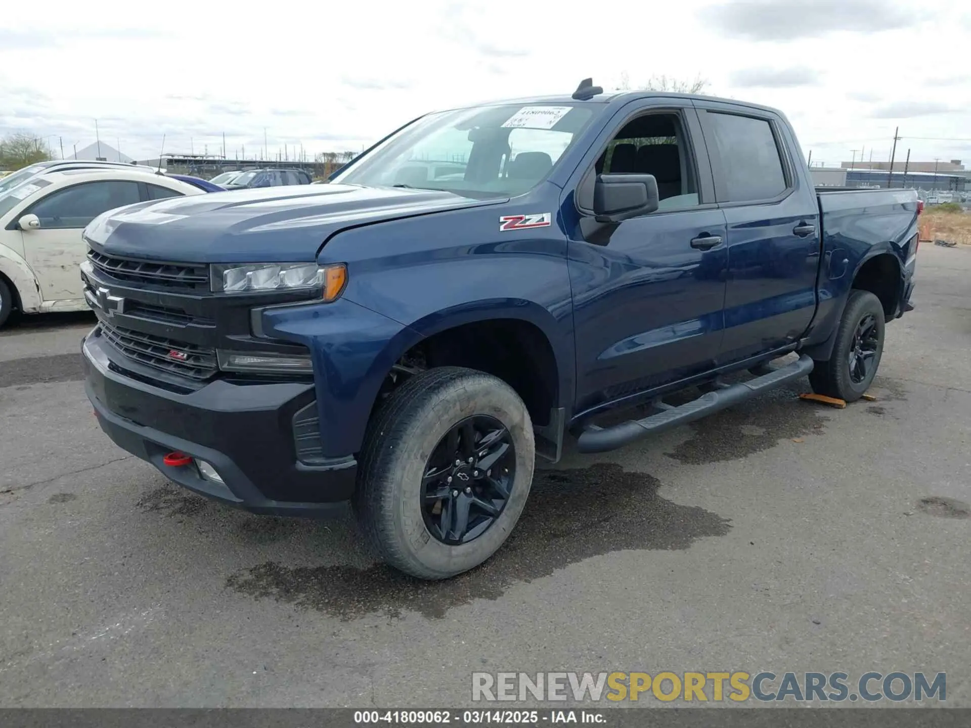 2 Photograph of a damaged car 1GCPYFED6MZ421423 CHEVROLET SILVERADO 1500 2021