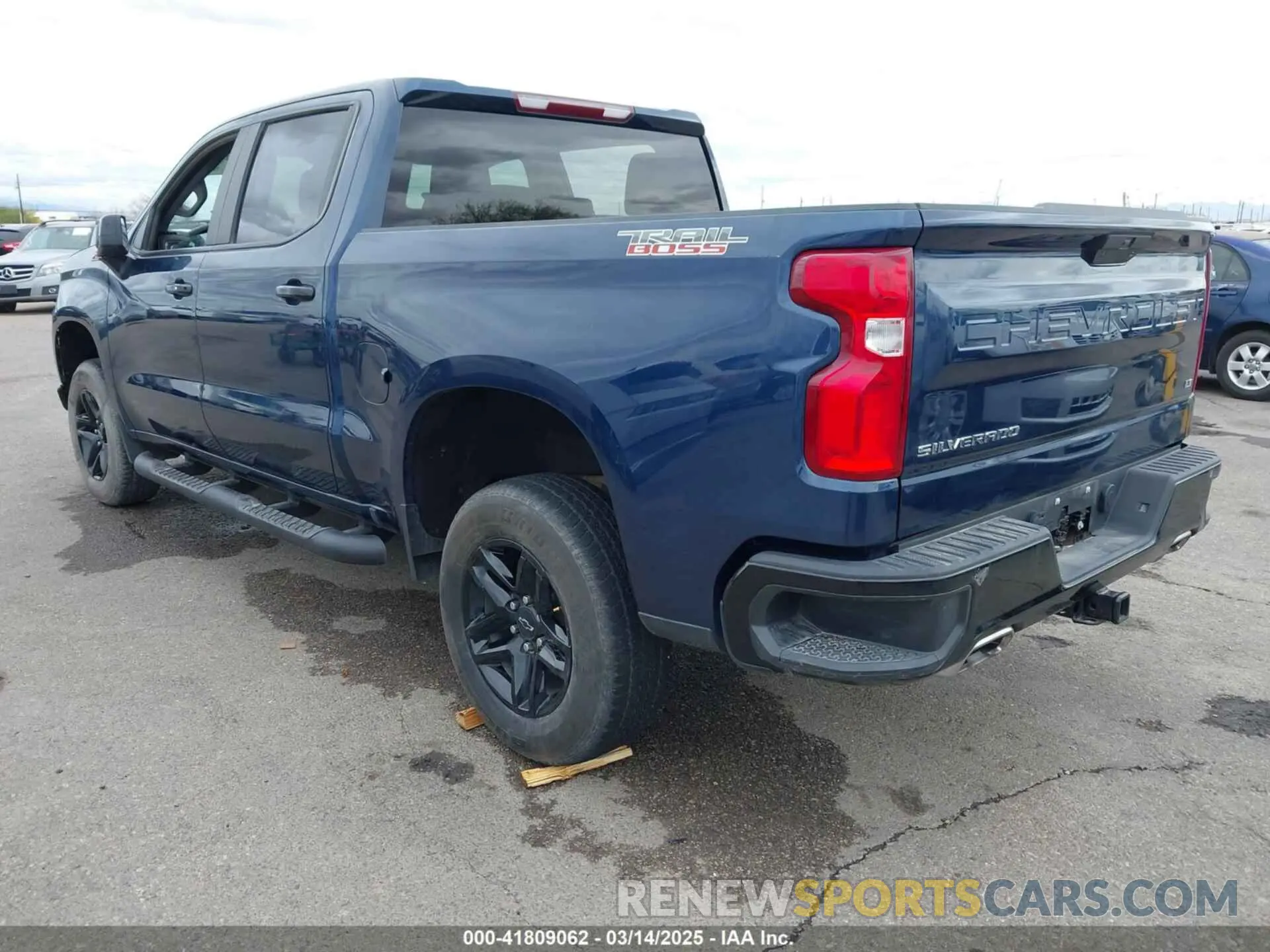 3 Photograph of a damaged car 1GCPYFED6MZ421423 CHEVROLET SILVERADO 1500 2021