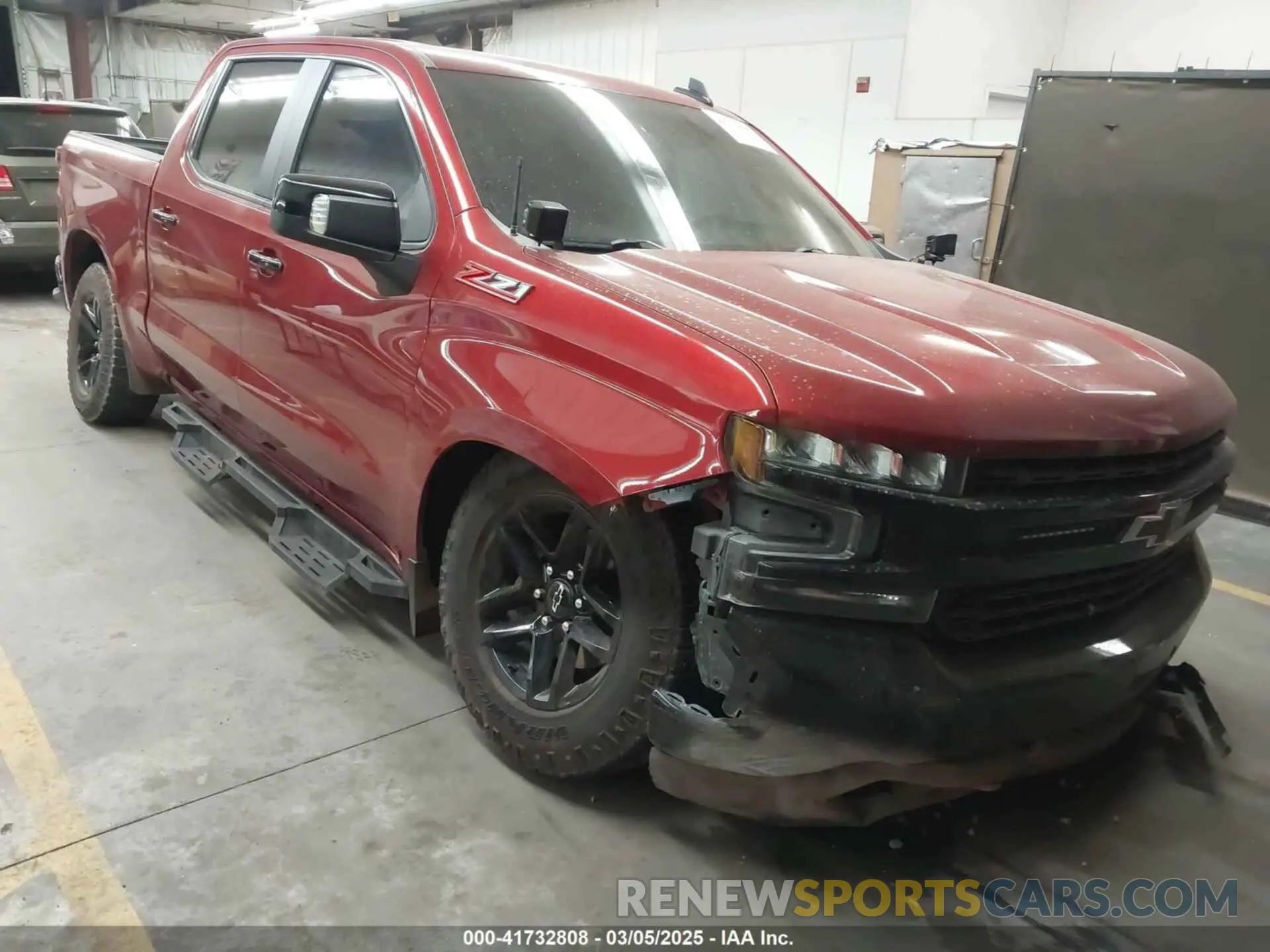 1 Photograph of a damaged car 1GCPYFED8MZ167911 CHEVROLET SILVERADO 1500 2021