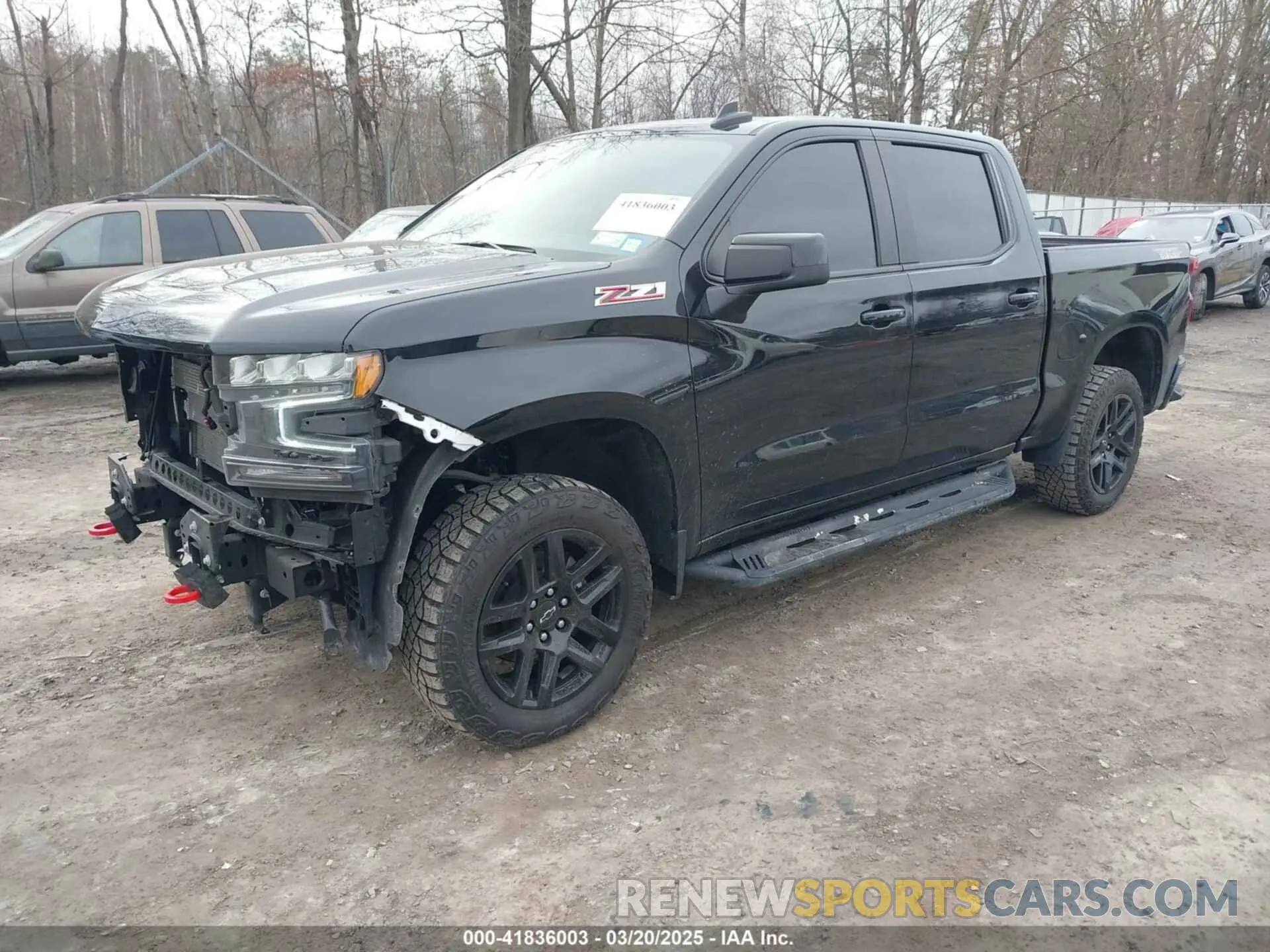 2 Photograph of a damaged car 1GCPYFED8MZ374511 CHEVROLET SILVERADO 1500 2021