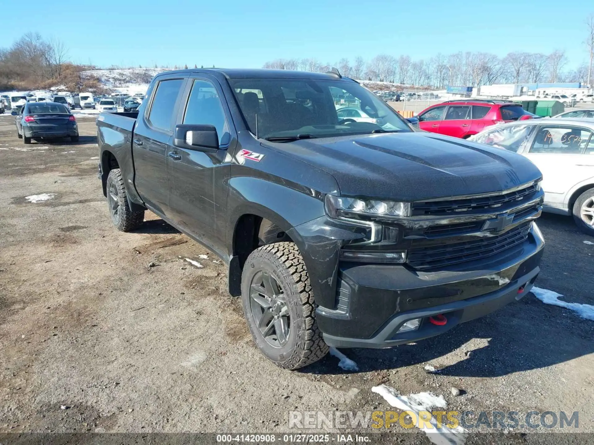 1 Photograph of a damaged car 1GCPYFED9MZ183759 CHEVROLET SILVERADO 1500 2021