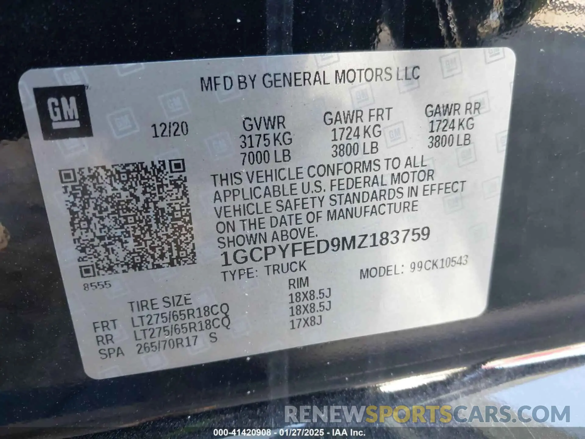 9 Photograph of a damaged car 1GCPYFED9MZ183759 CHEVROLET SILVERADO 1500 2021