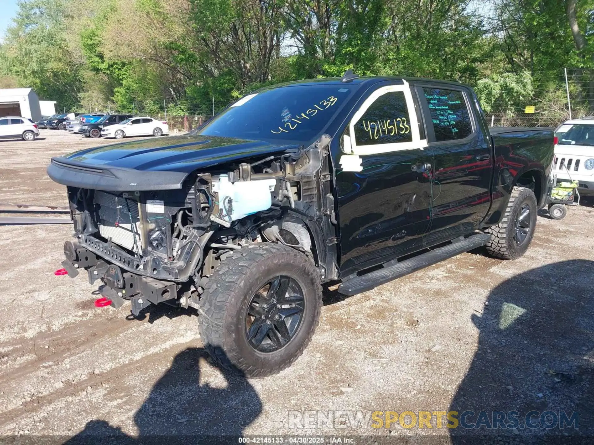 2 Photograph of a damaged car 1GCPYFED9MZ193451 CHEVROLET SILVERADO 1500 2021