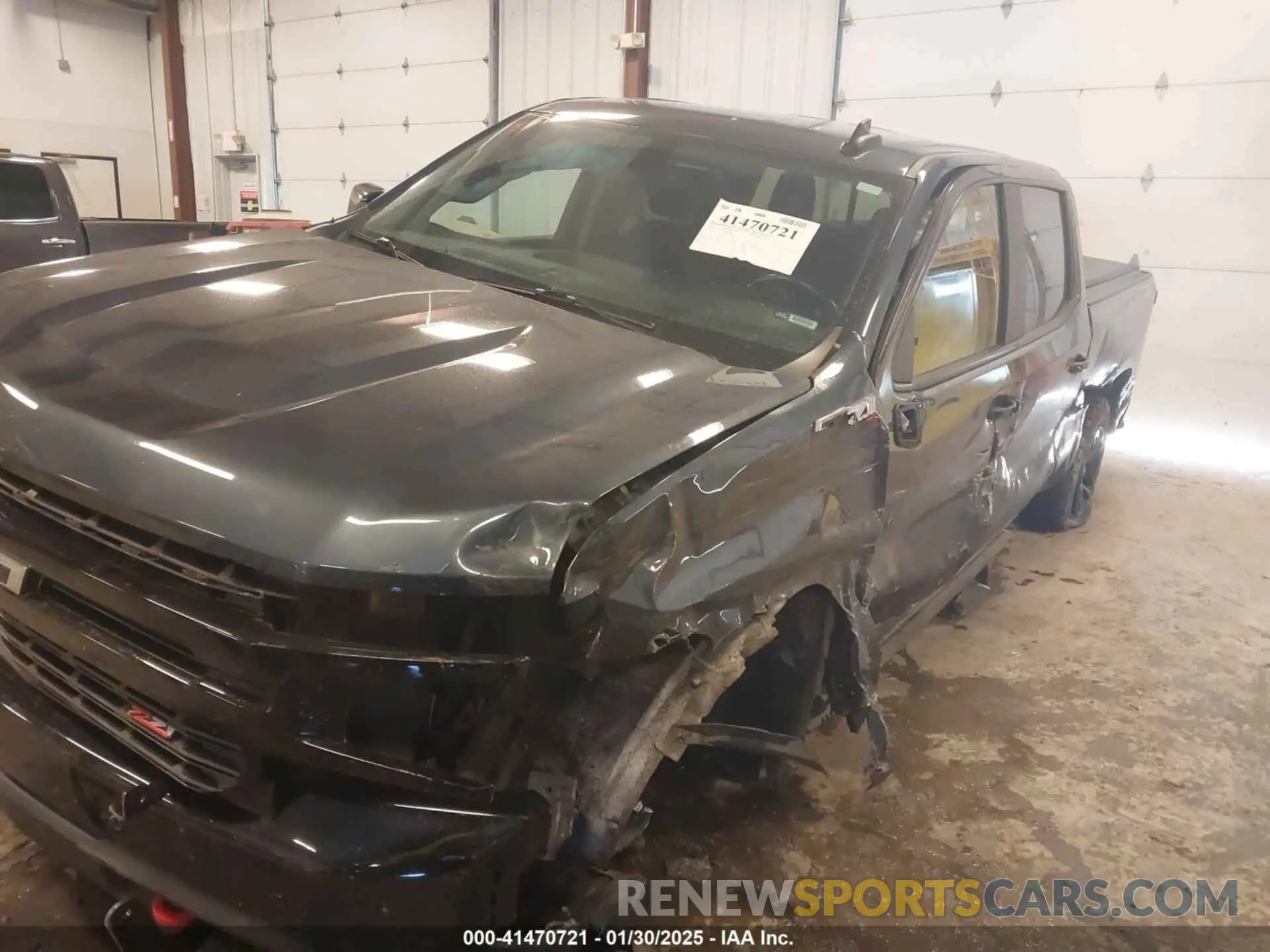 2 Photograph of a damaged car 1GCPYFED9MZ283120 CHEVROLET SILVERADO 1500 2021