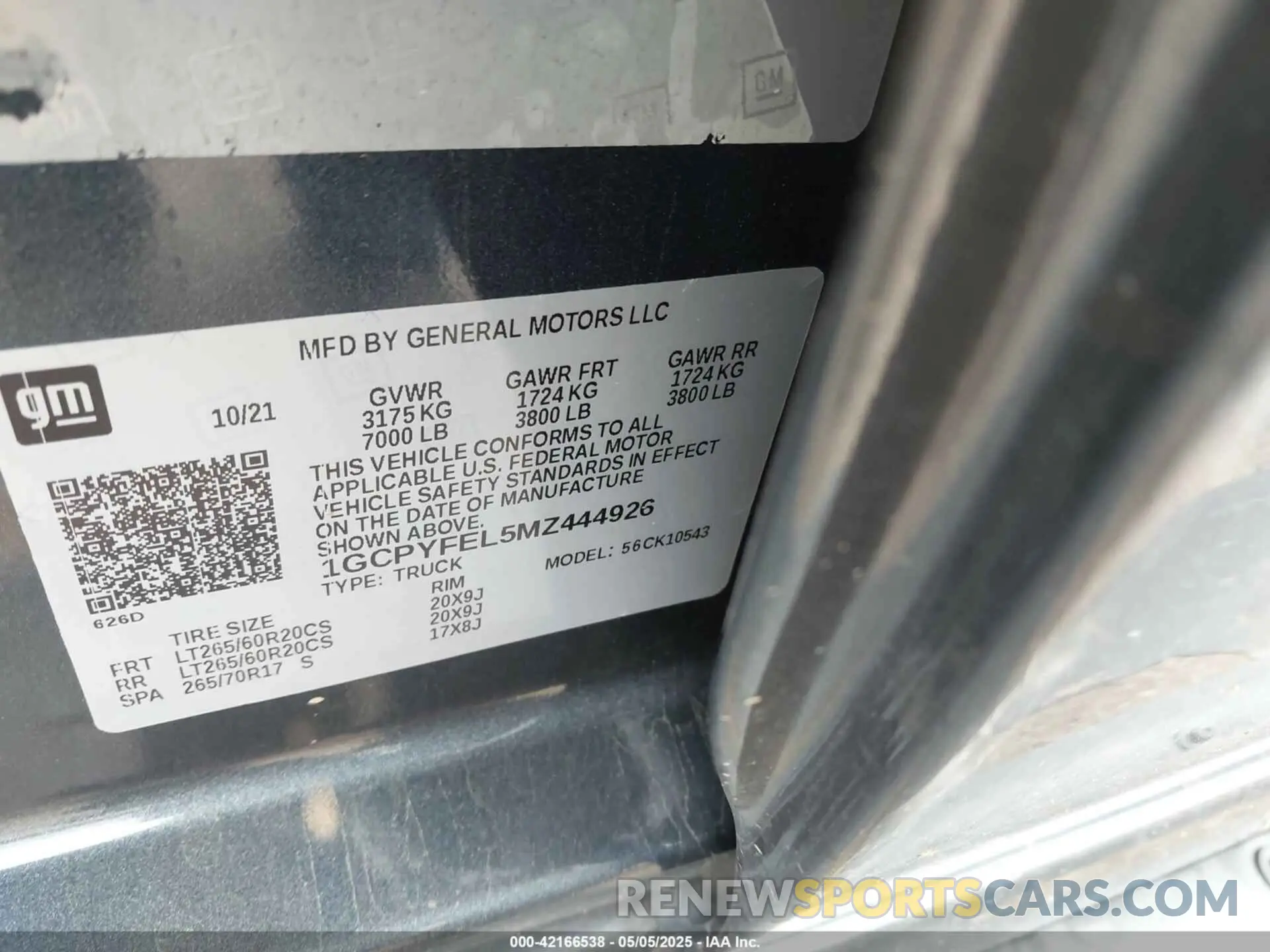 9 Photograph of a damaged car 1GCPYFEL5MZ444926 CHEVROLET SILVERADO 1500 2021