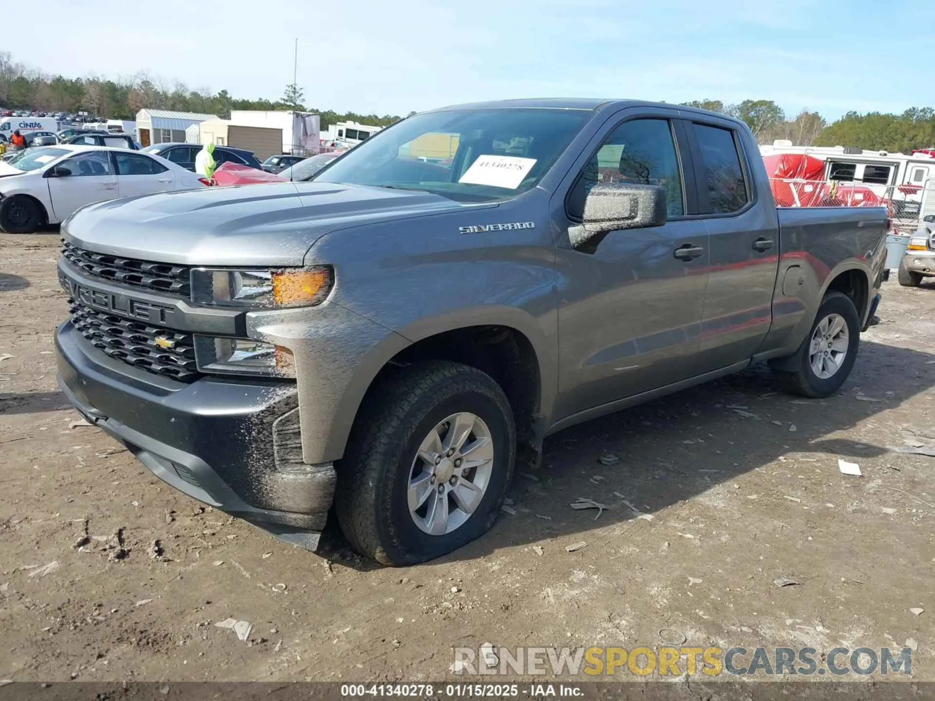 2 Photograph of a damaged car 1GCRWAEH4MZ163097 CHEVROLET SILVERADO 1500 2021