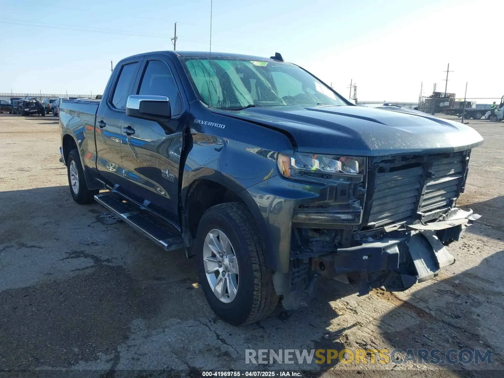 1 Photograph of a damaged car 1GCRWCEK5MZ117088 CHEVROLET SILVERADO 1500 2021