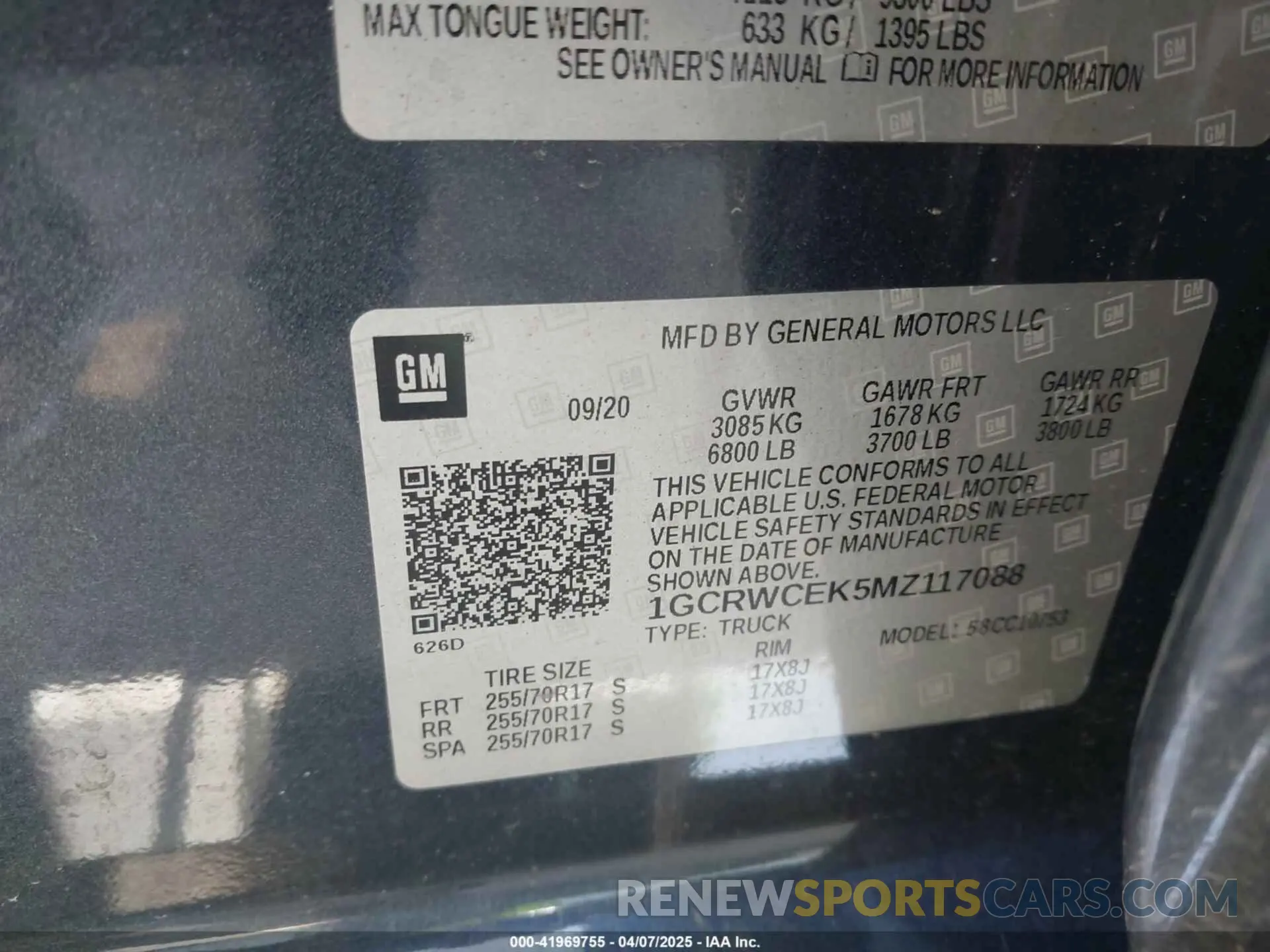 9 Photograph of a damaged car 1GCRWCEK5MZ117088 CHEVROLET SILVERADO 1500 2021