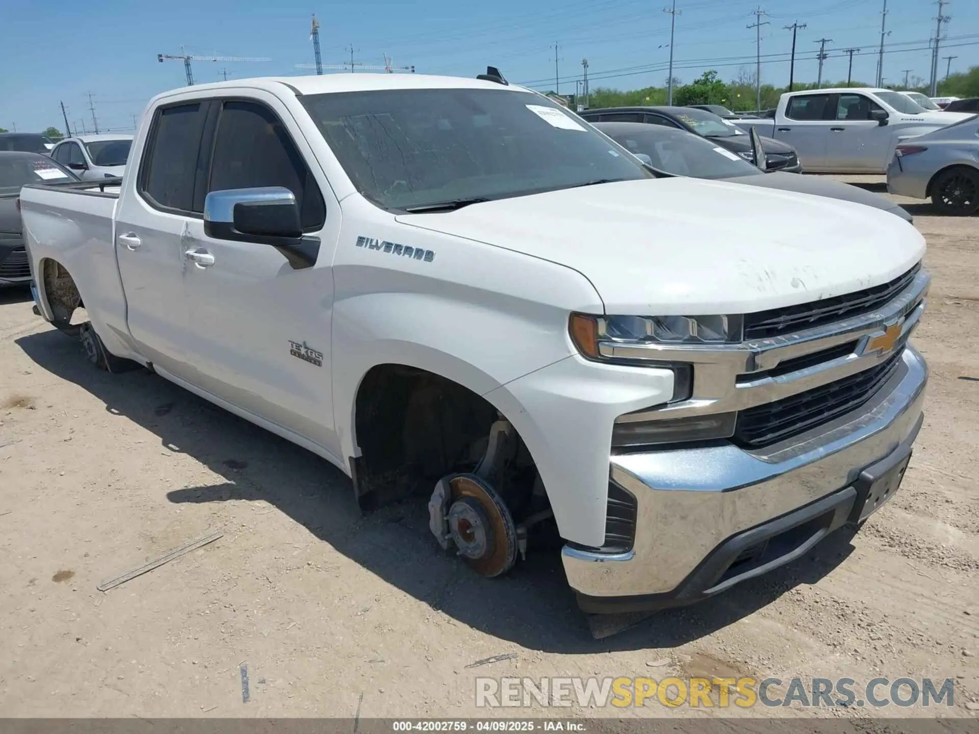 1 Photograph of a damaged car 1GCRWCEK9MZ372164 CHEVROLET SILVERADO 1500 2021
