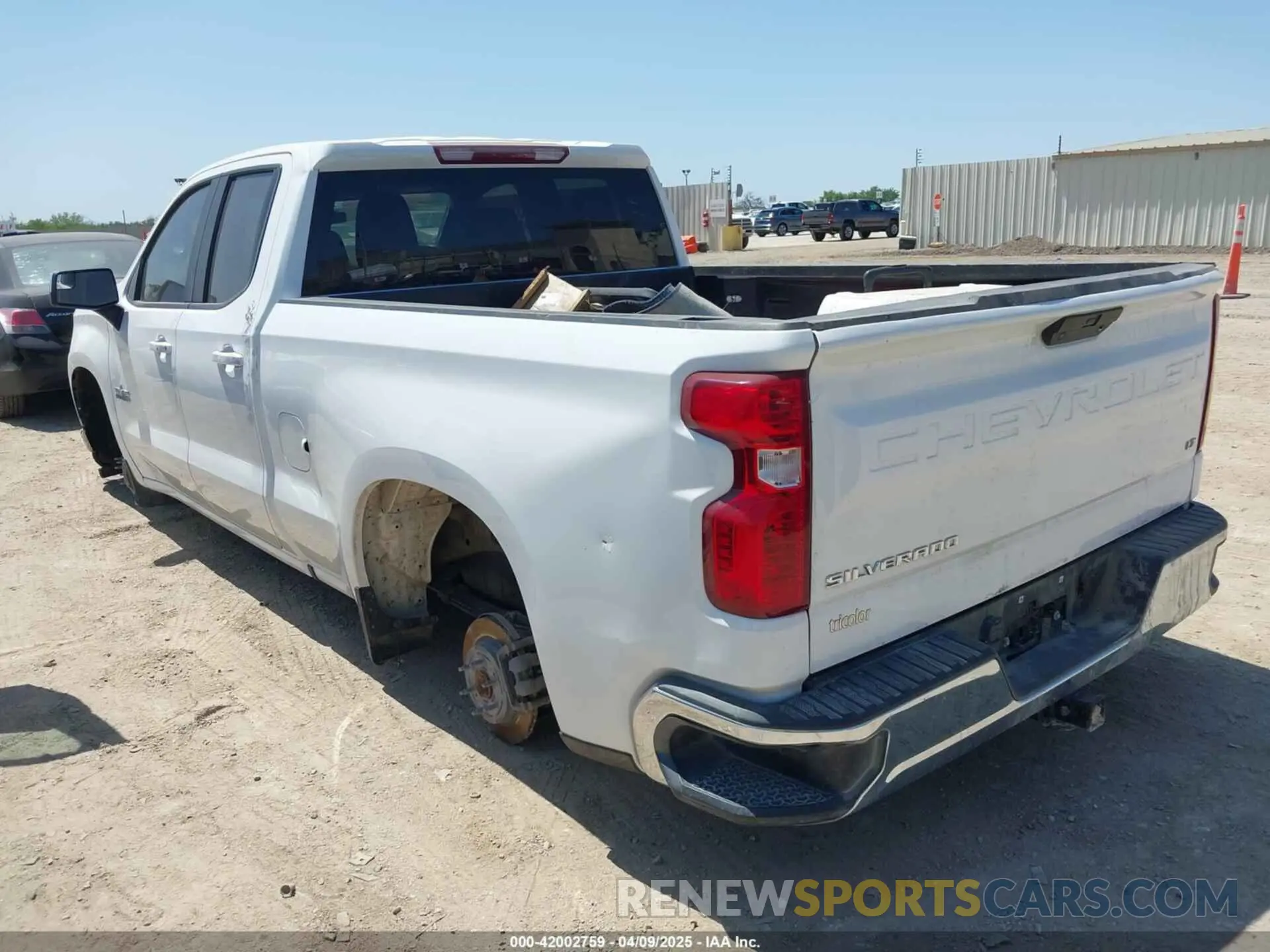 3 Photograph of a damaged car 1GCRWCEK9MZ372164 CHEVROLET SILVERADO 1500 2021