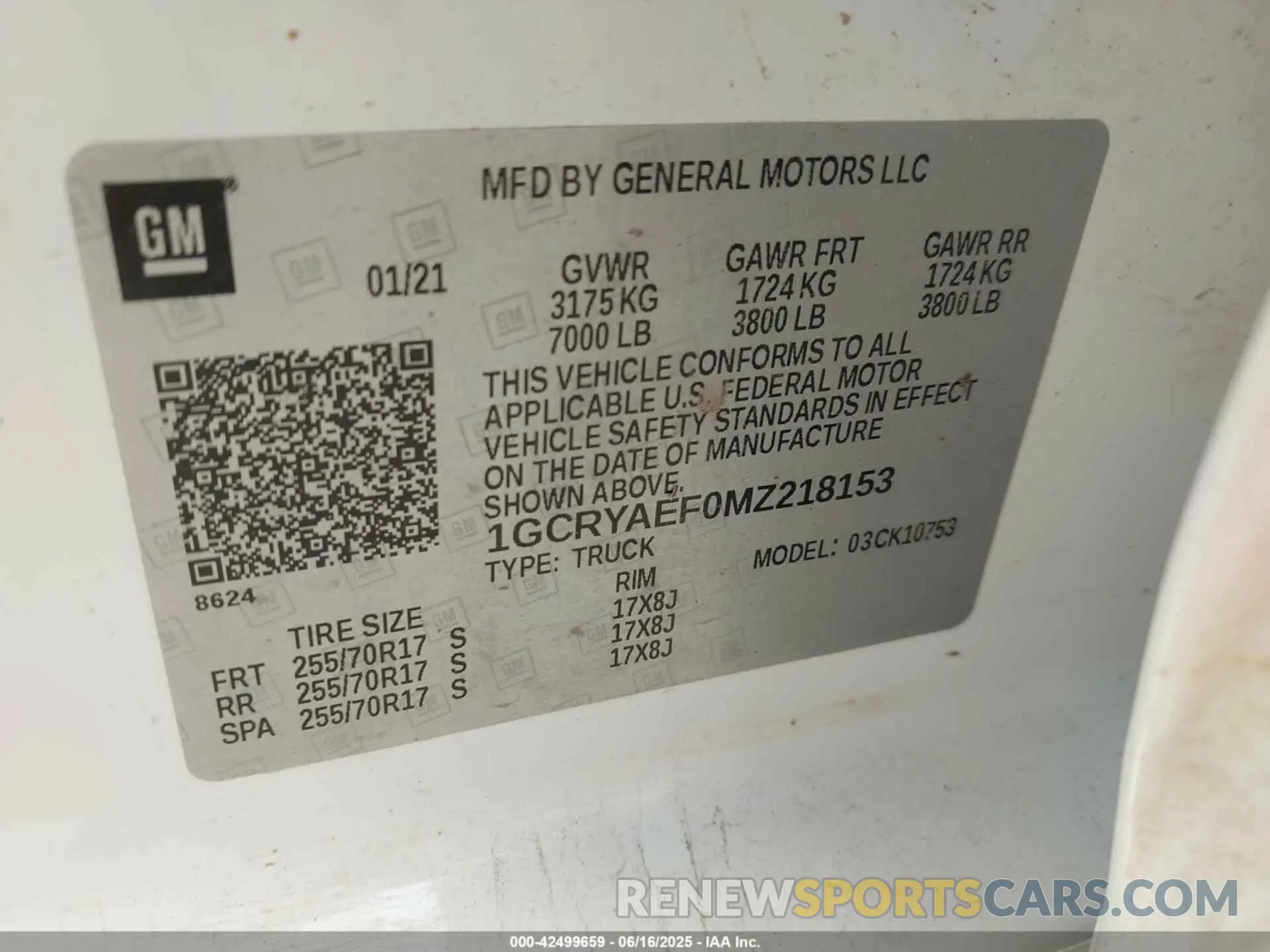 9 Photograph of a damaged car 1GCRYAEF0MZ218153 CHEVROLET SILVERADO 1500 2021