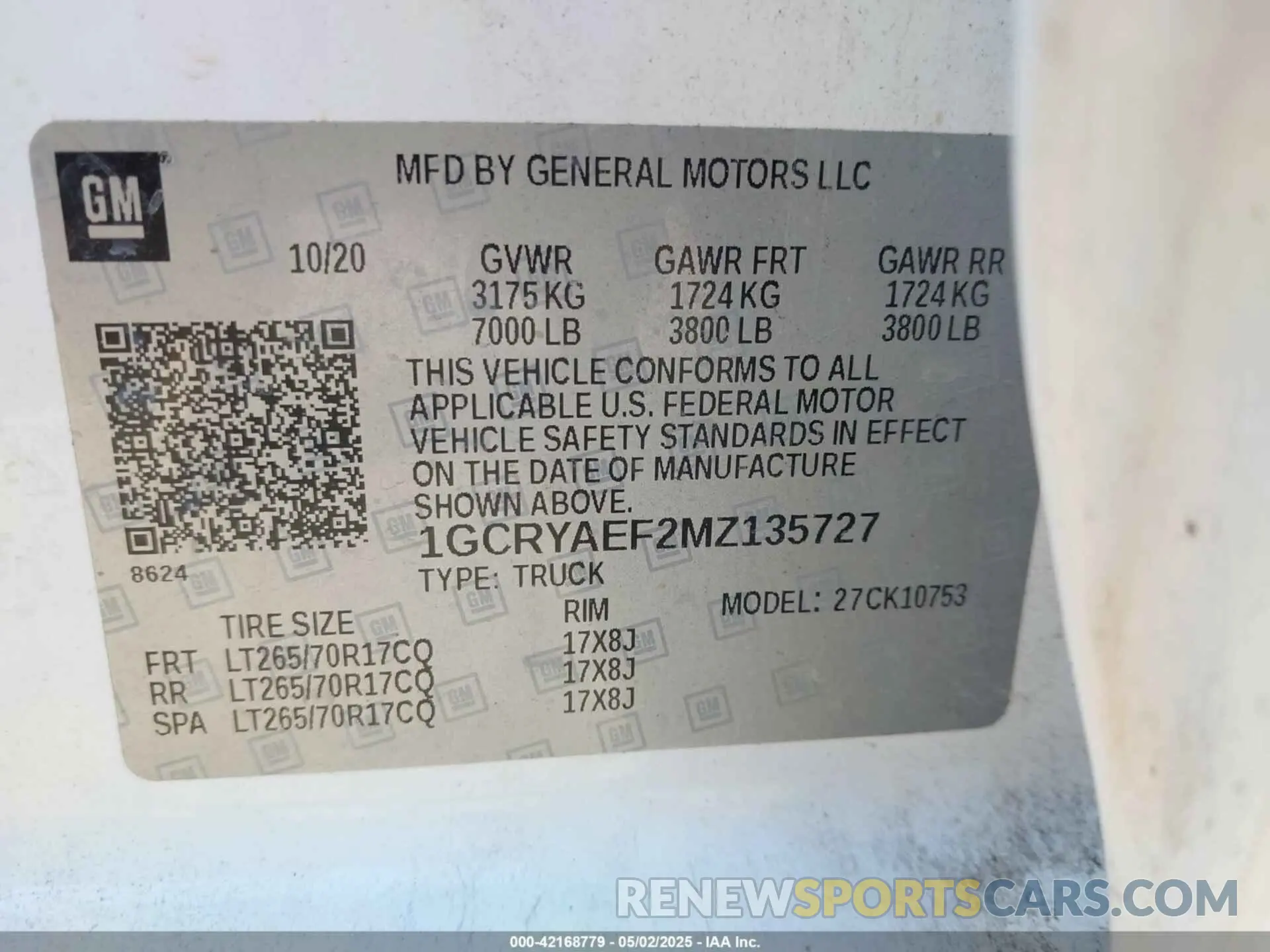 9 Photograph of a damaged car 1GCRYAEF2MZ135727 CHEVROLET SILVERADO 1500 2021