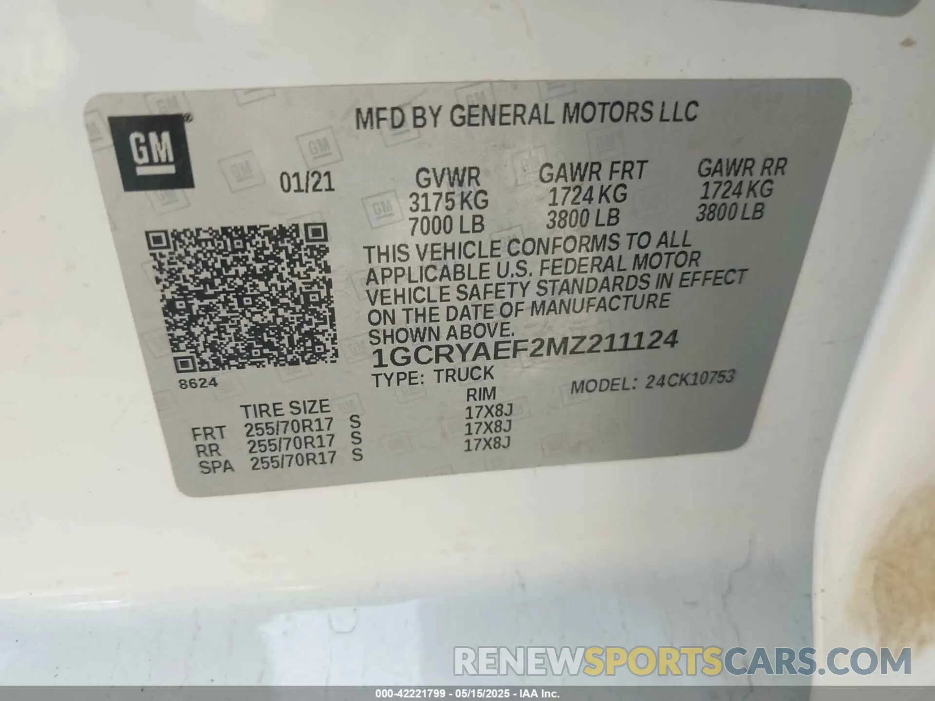 9 Photograph of a damaged car 1GCRYAEF2MZ211124 CHEVROLET SILVERADO 1500 2021