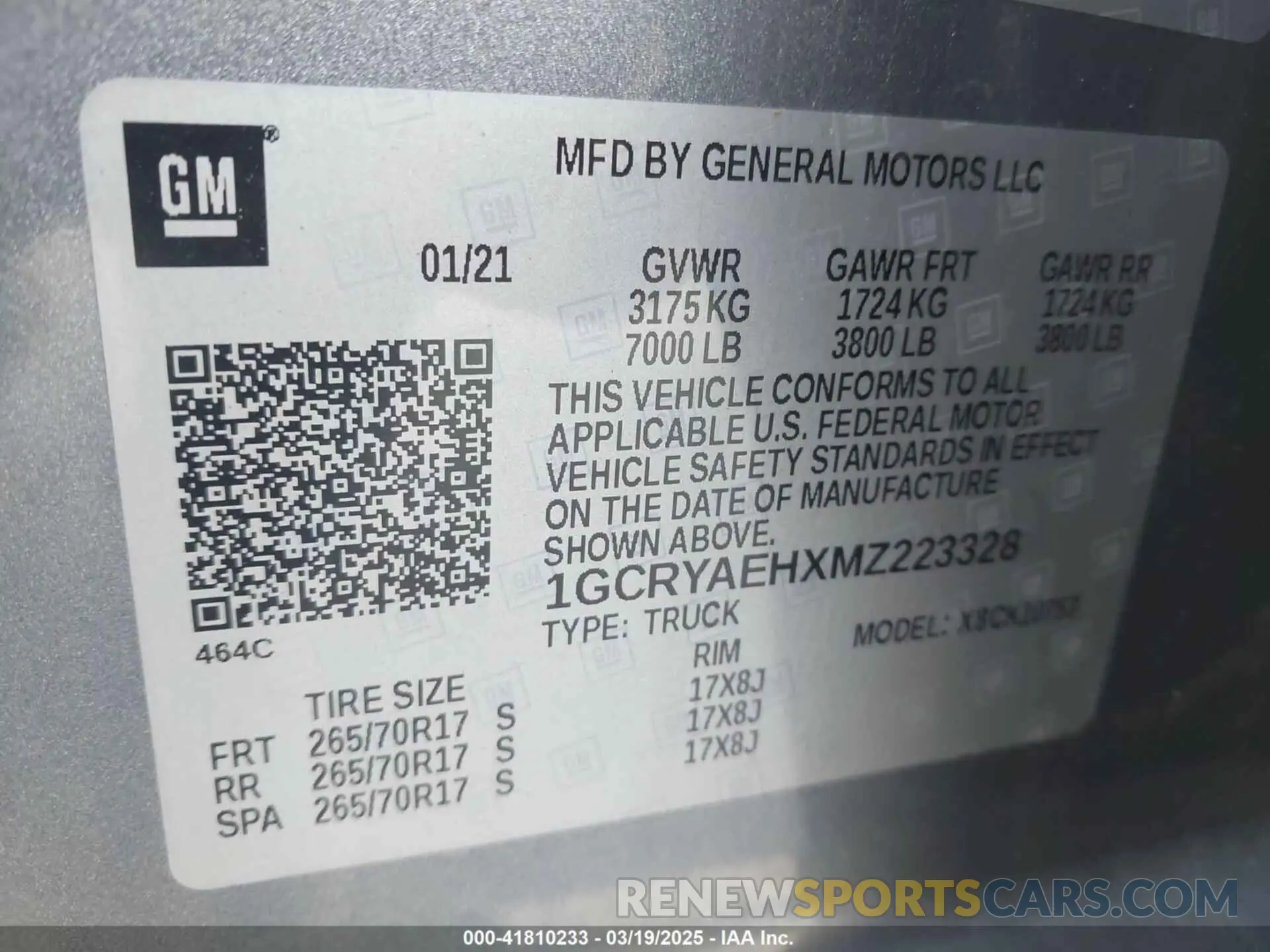 9 Photograph of a damaged car 1GCRYAEHXMZ223328 CHEVROLET SILVERADO 1500 2021