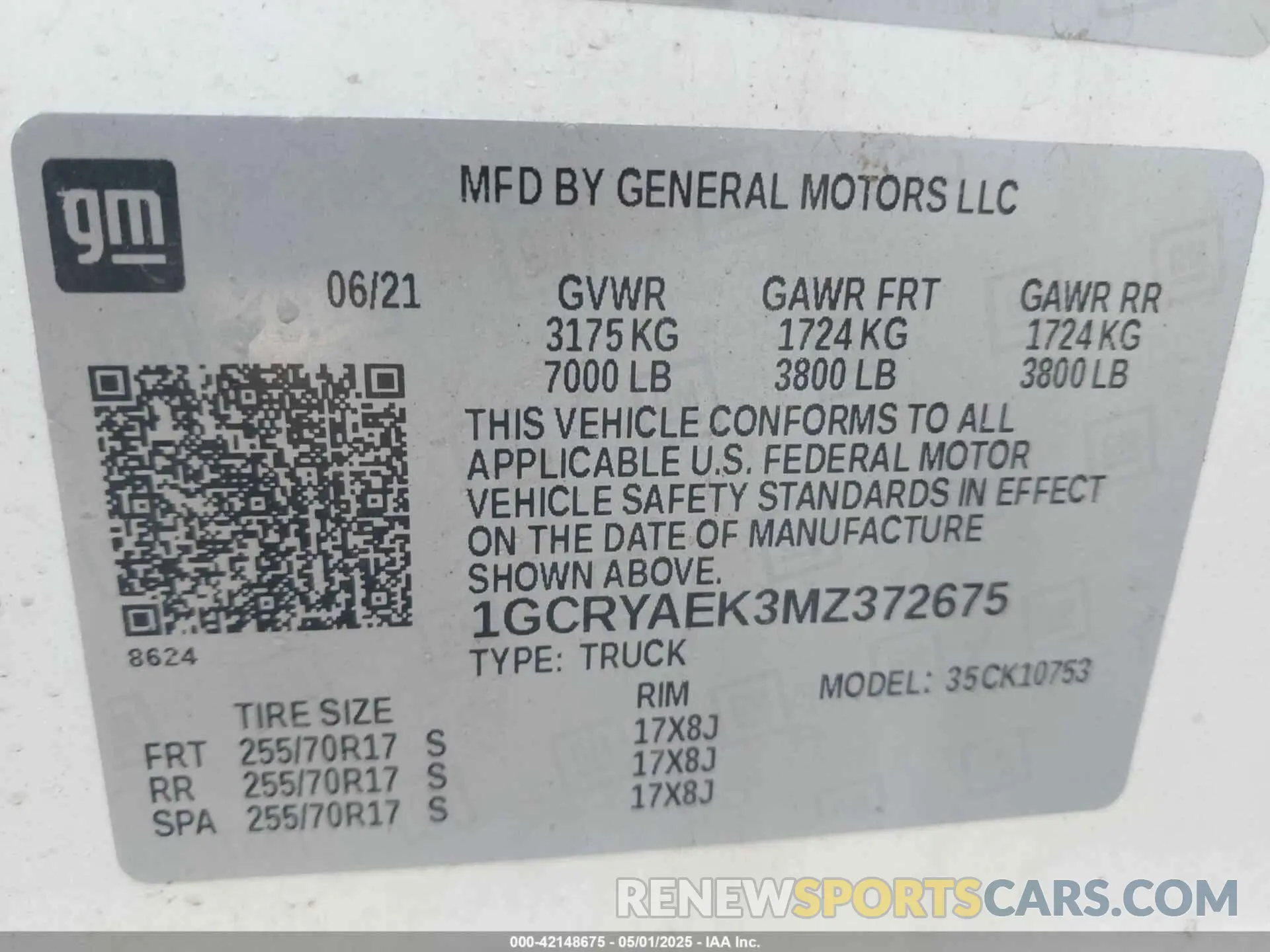 9 Photograph of a damaged car 1GCRYAEK3MZ372675 CHEVROLET SILVERADO 1500 2021
