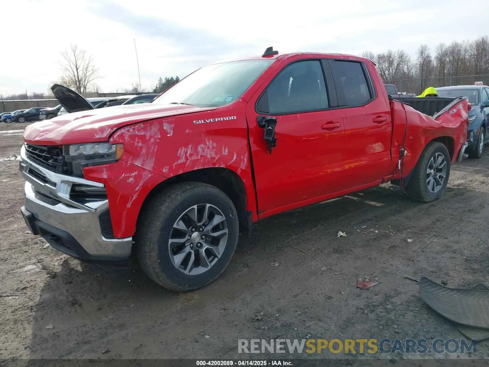 2 Photograph of a damaged car 1GCRYDED3MZ100209 CHEVROLET SILVERADO 1500 2021