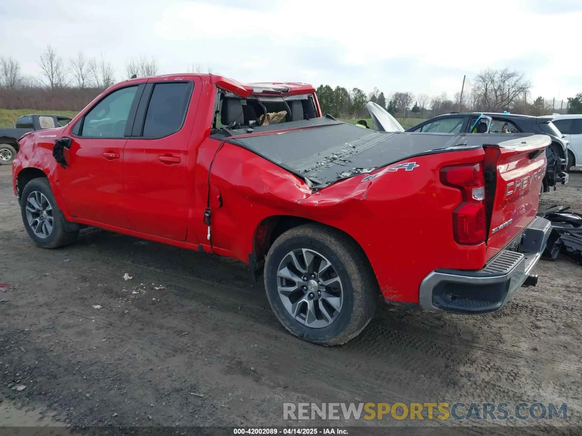 3 Photograph of a damaged car 1GCRYDED3MZ100209 CHEVROLET SILVERADO 1500 2021