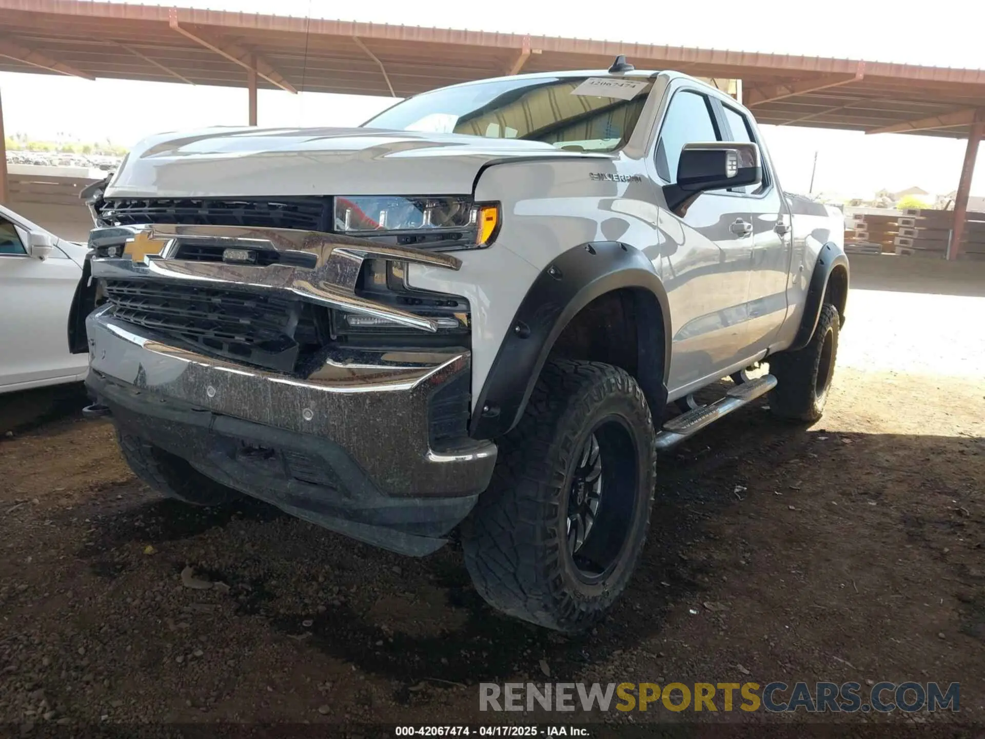 2 Photograph of a damaged car 1GCRYDED6MZ280351 CHEVROLET SILVERADO 1500 2021
