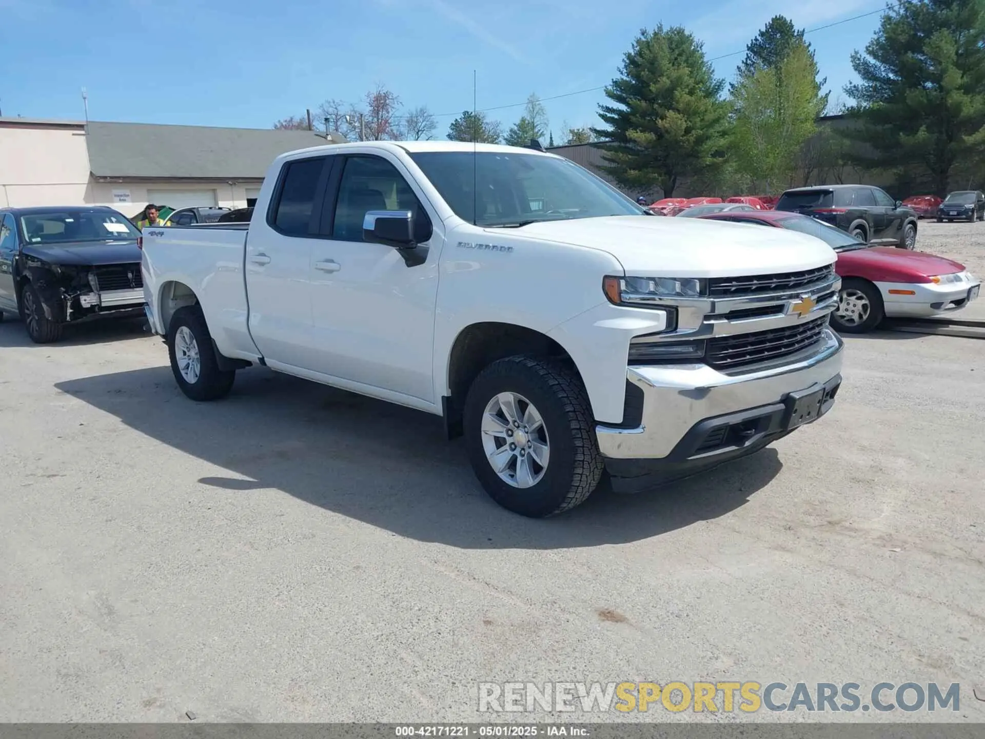 1 Photograph of a damaged car 1GCRYDEK2MZ136195 CHEVROLET SILVERADO 1500 2021