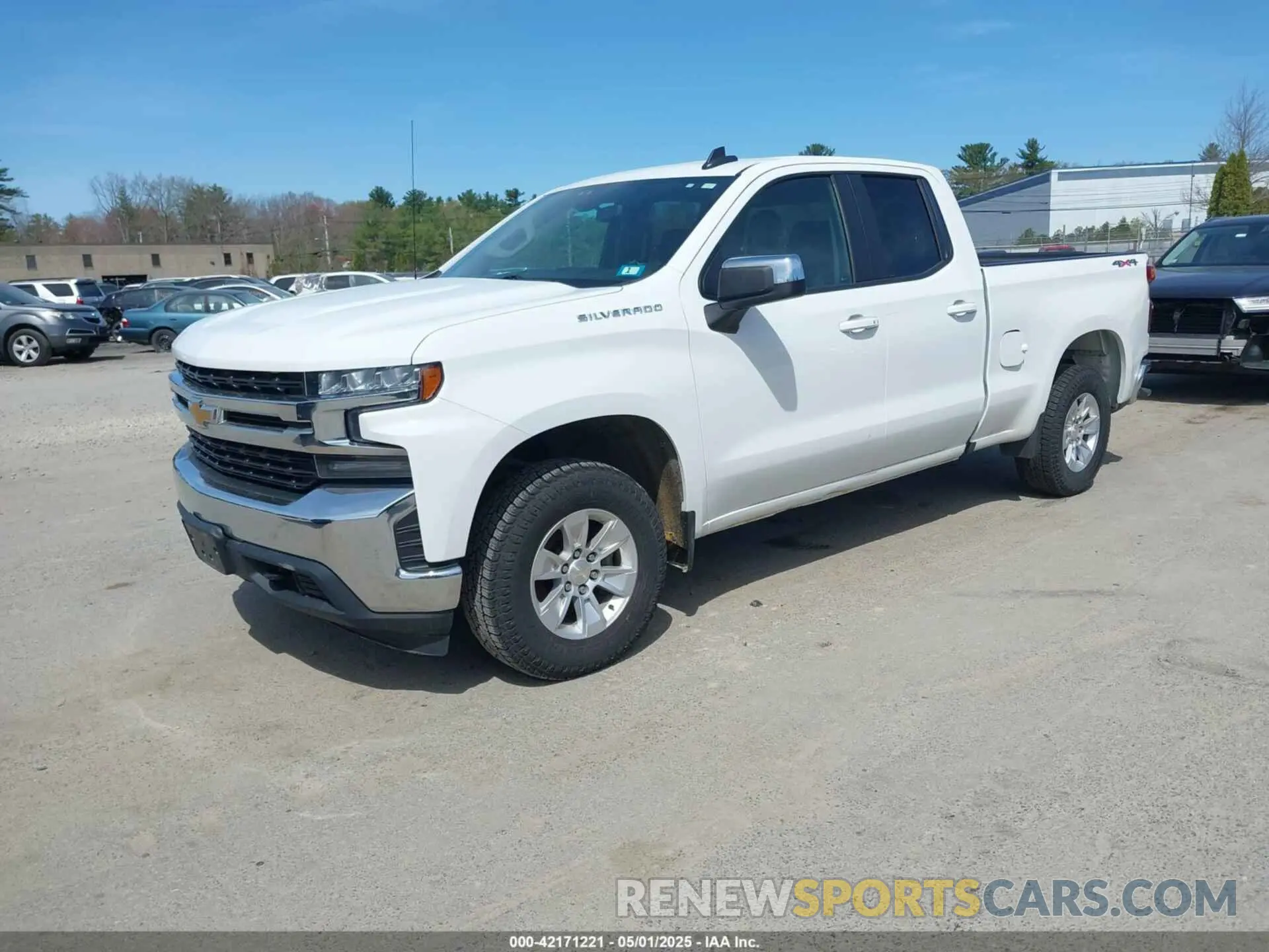 2 Photograph of a damaged car 1GCRYDEK2MZ136195 CHEVROLET SILVERADO 1500 2021