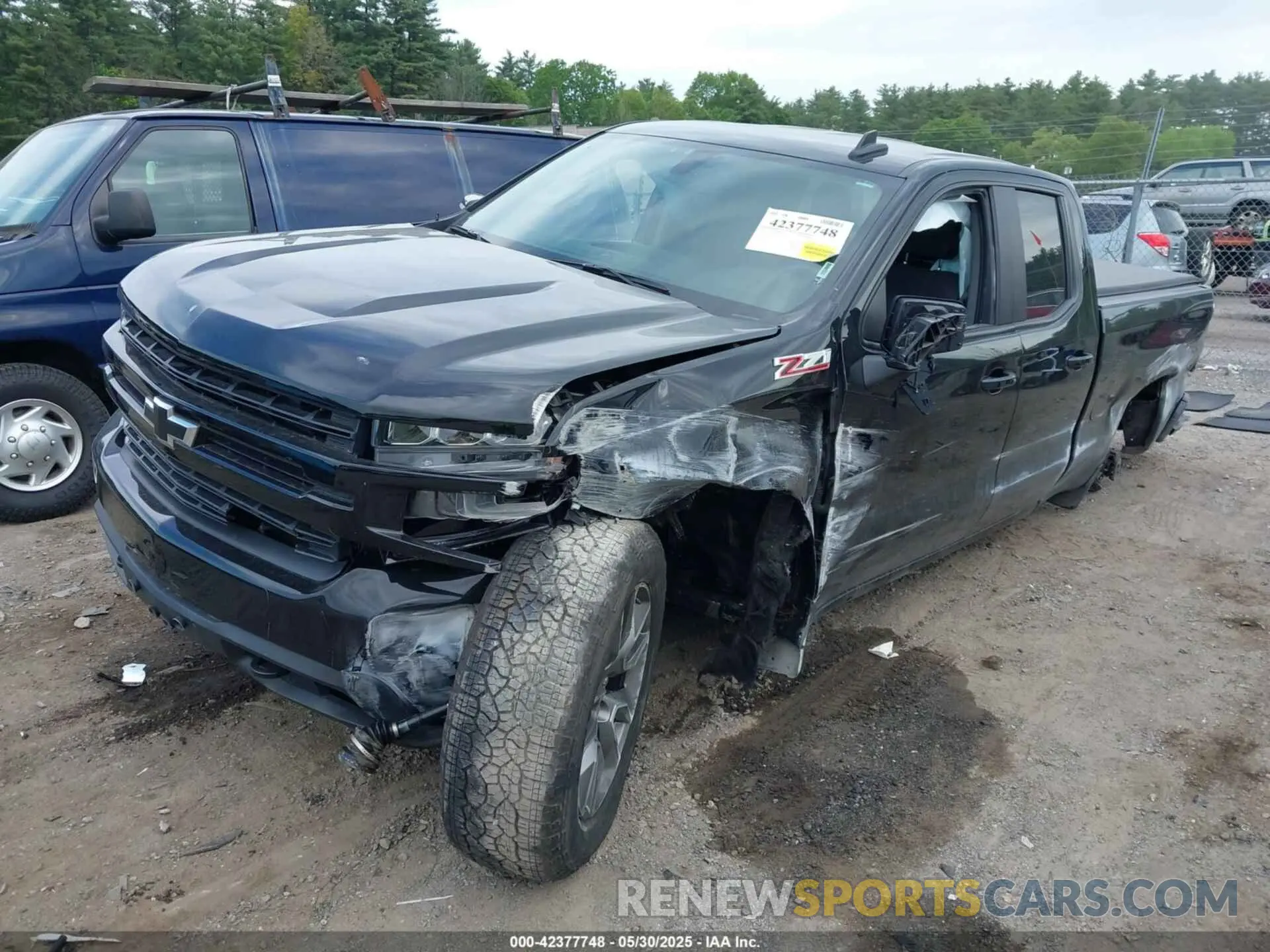 2 Photograph of a damaged car 1GCRYEED1MZ446832 CHEVROLET SILVERADO 1500 2021