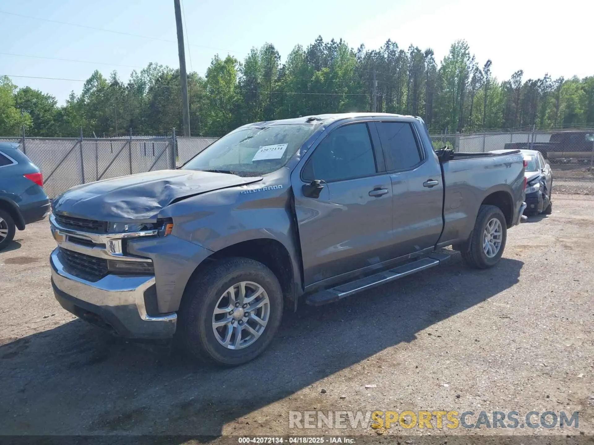 2 Photograph of a damaged car 1GCRYJEK1MZ376305 CHEVROLET SILVERADO 1500 2021