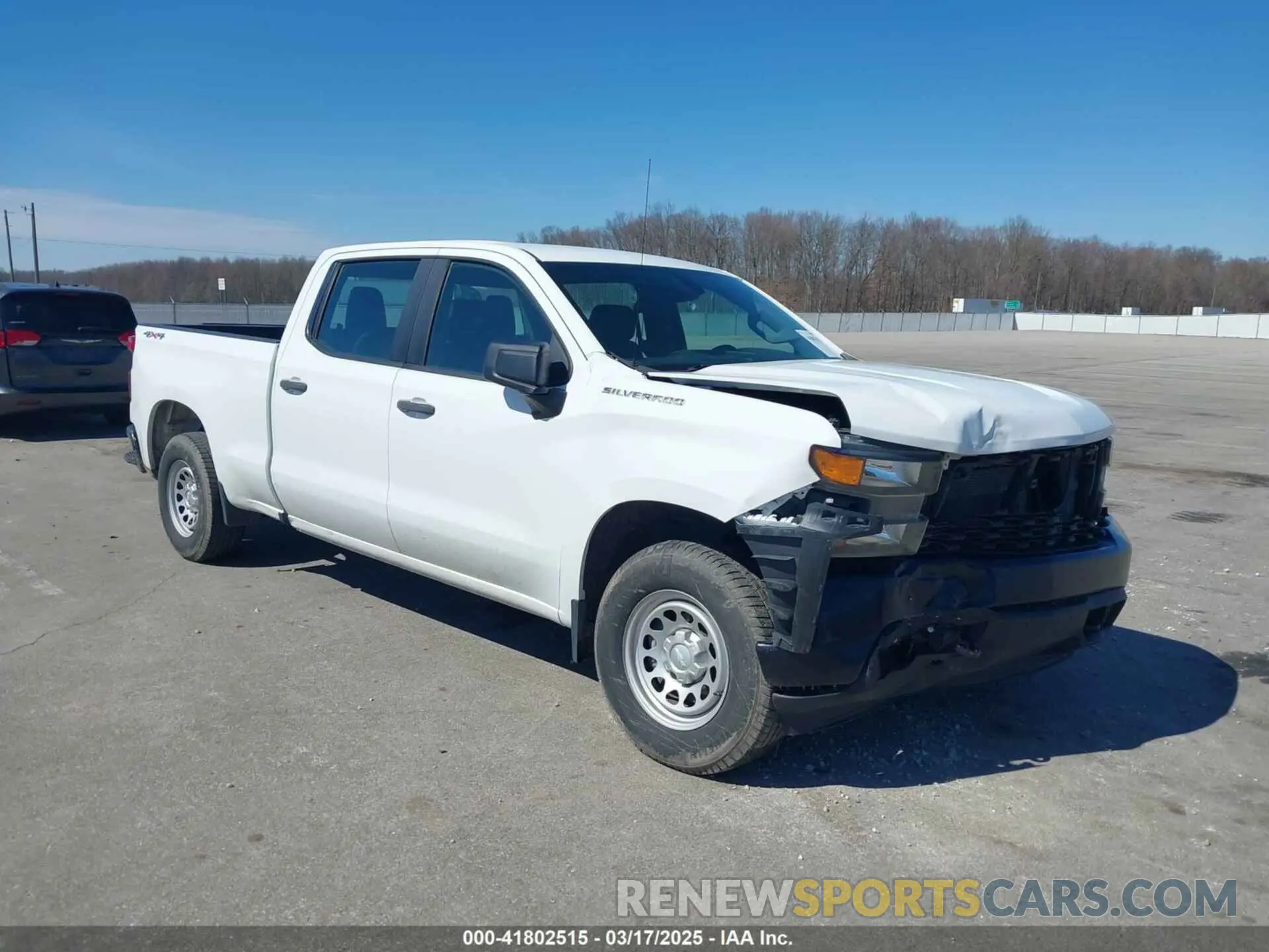 1 Photograph of a damaged car 1GCUYAEF3MZ383754 CHEVROLET SILVERADO 1500 2021