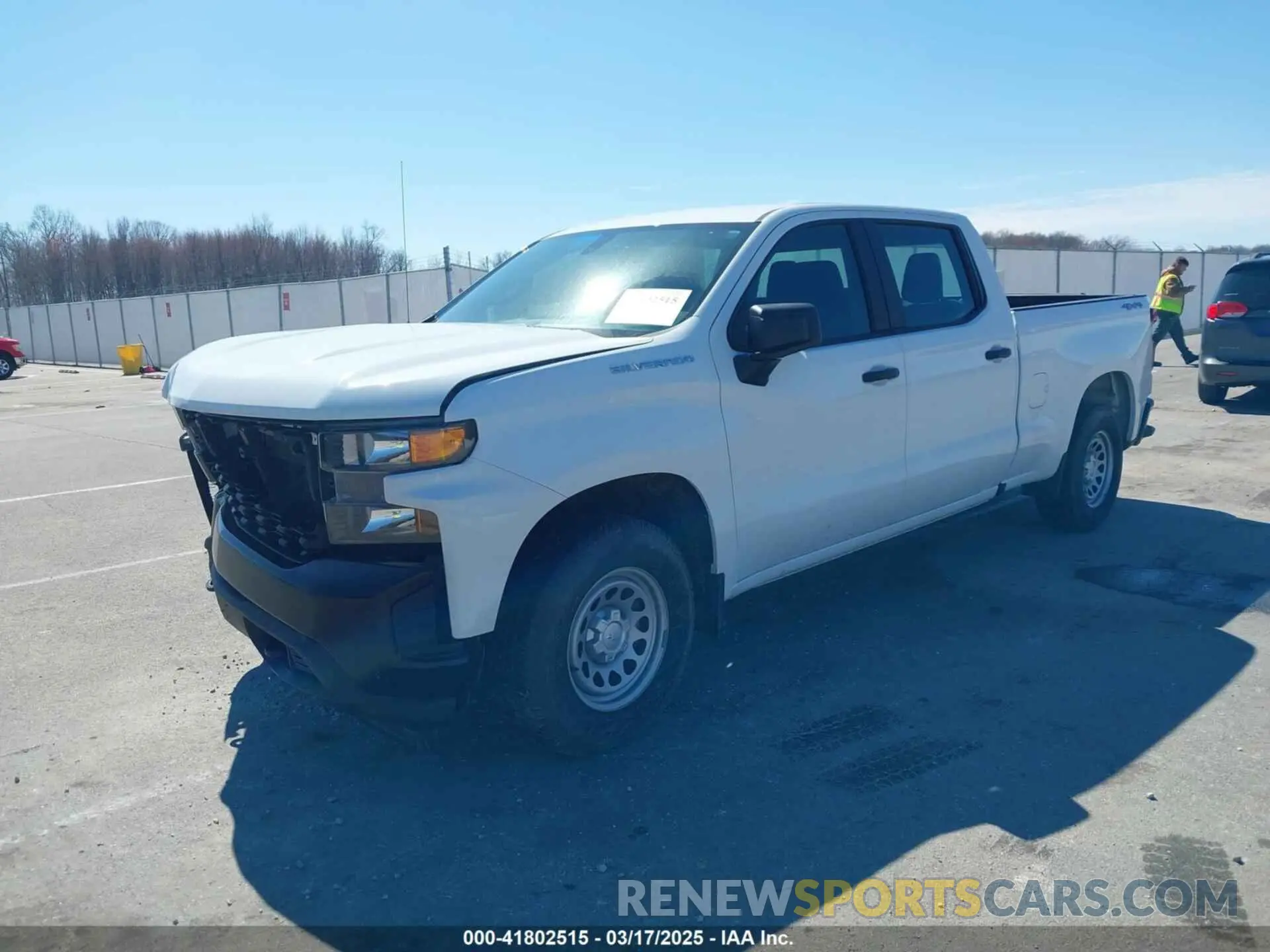 2 Photograph of a damaged car 1GCUYAEF3MZ383754 CHEVROLET SILVERADO 1500 2021