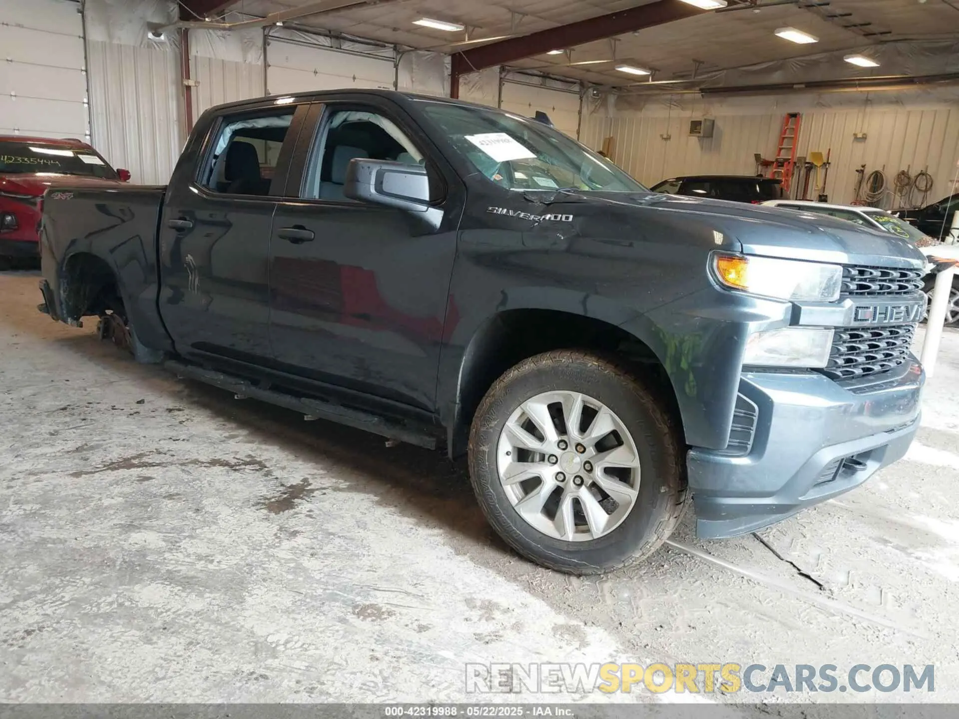 1 Photograph of a damaged car 1GCUYBEF6MZ110183 CHEVROLET SILVERADO 1500 2021