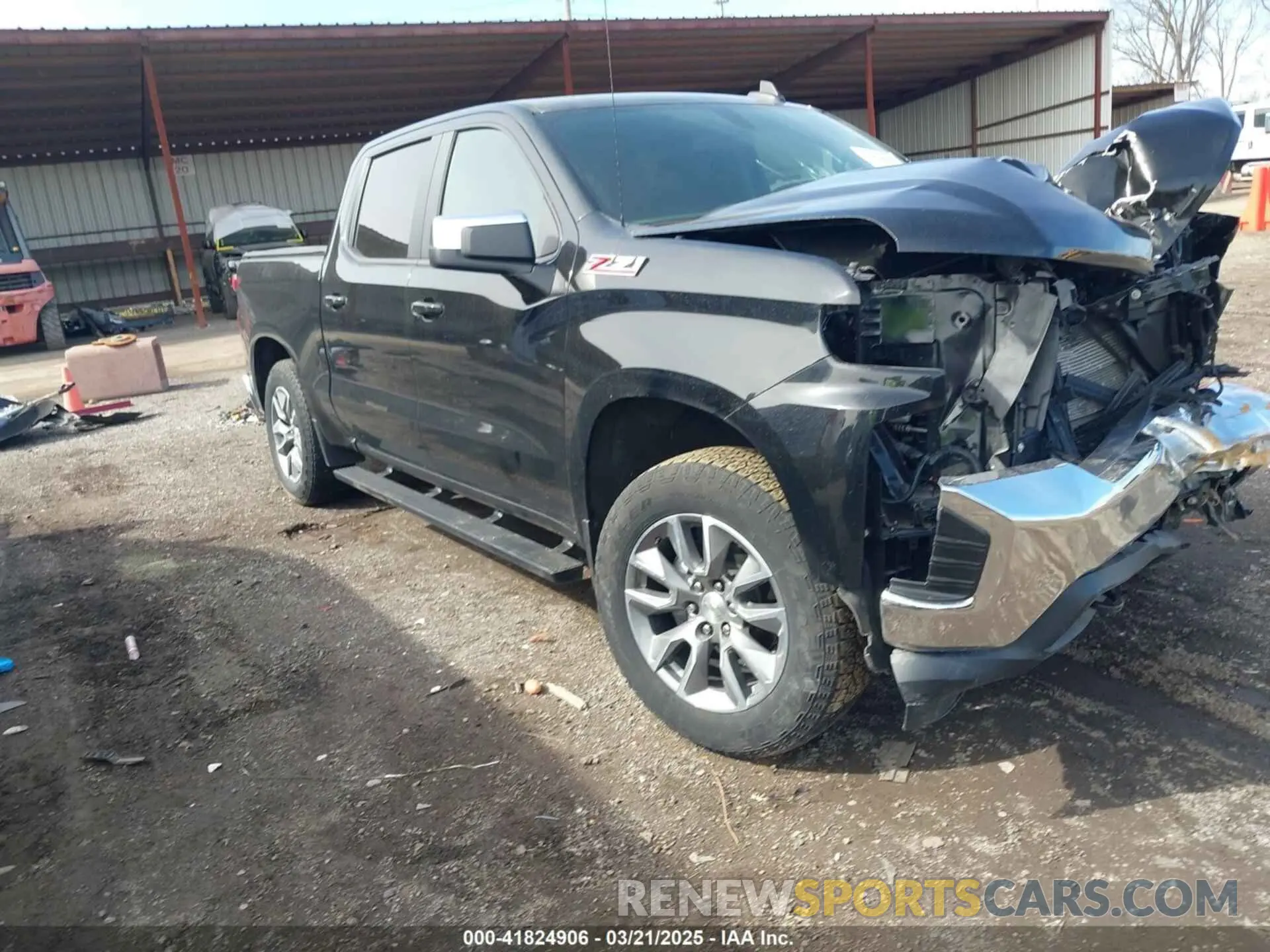 1 Photograph of a damaged car 1GCUYDED0MZ253365 CHEVROLET SILVERADO 1500 2021