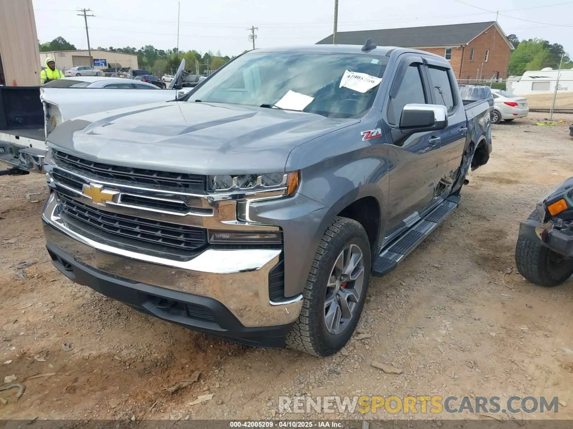 2 Photograph of a damaged car 1GCUYDED3MZ411911 CHEVROLET SILVERADO 1500 2021