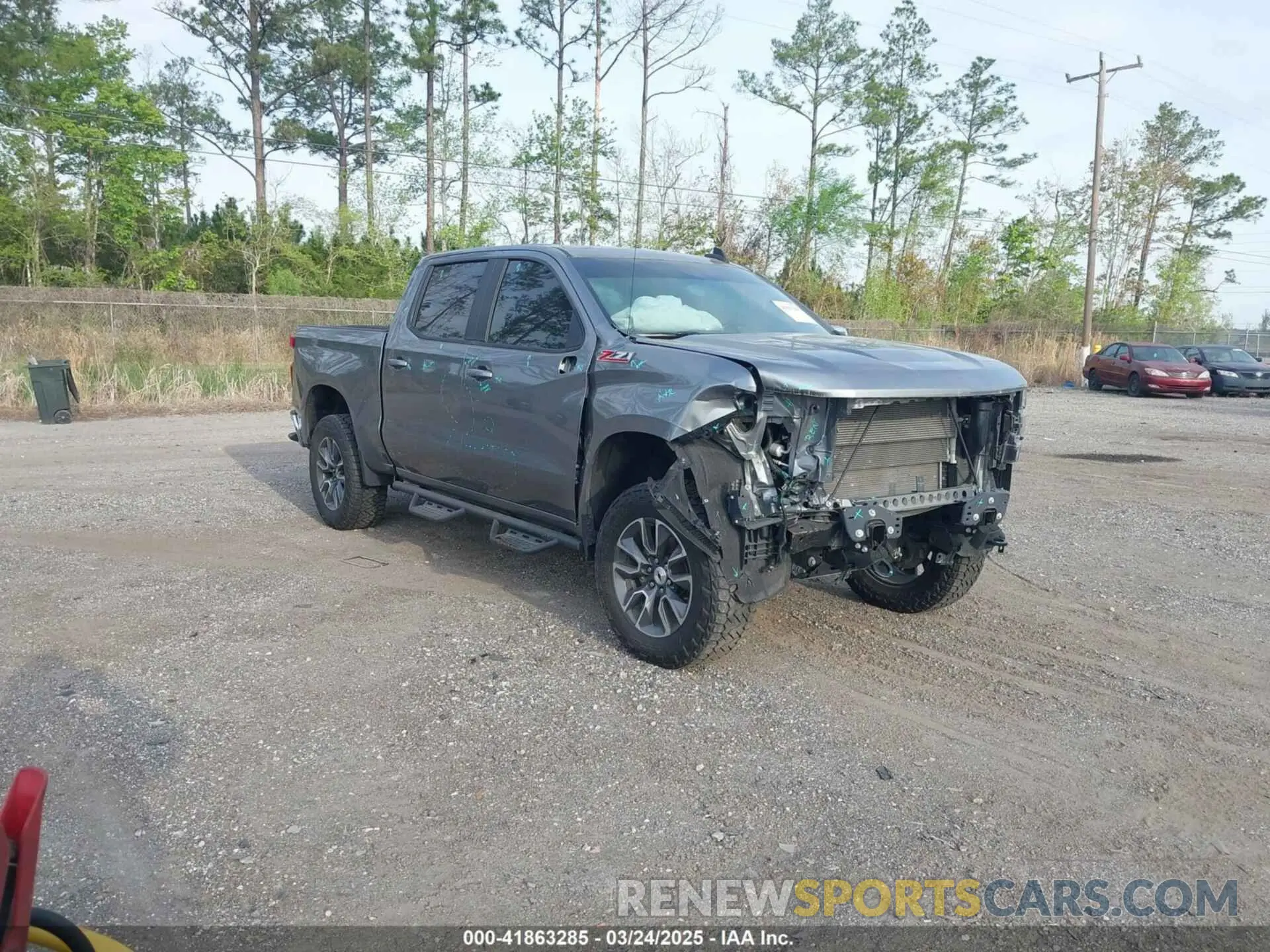 1 Photograph of a damaged car 1GCUYDED4MZ149526 CHEVROLET SILVERADO 1500 2021