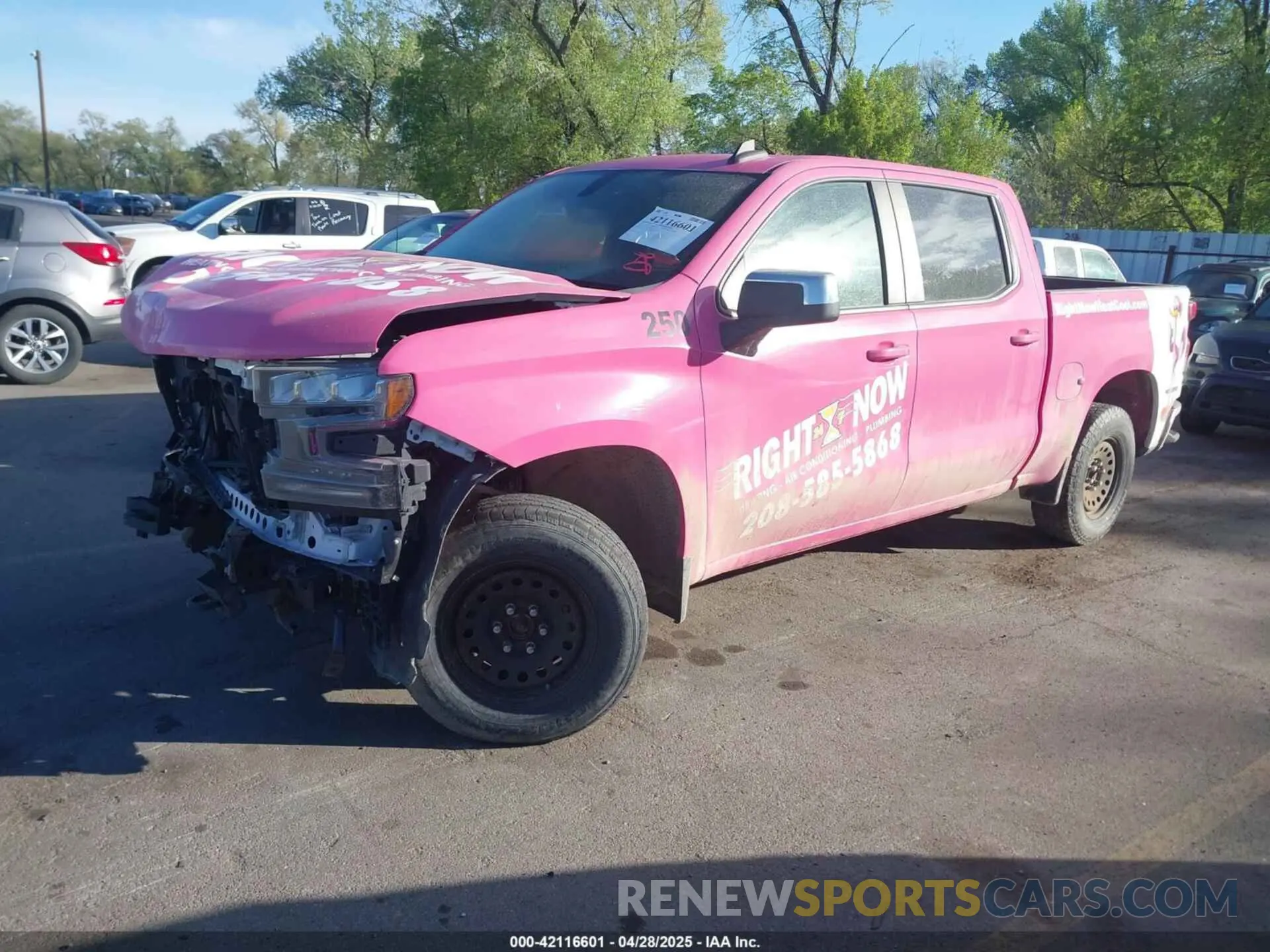 2 Photograph of a damaged car 1GCUYDED6MZ415709 CHEVROLET SILVERADO 1500 2021