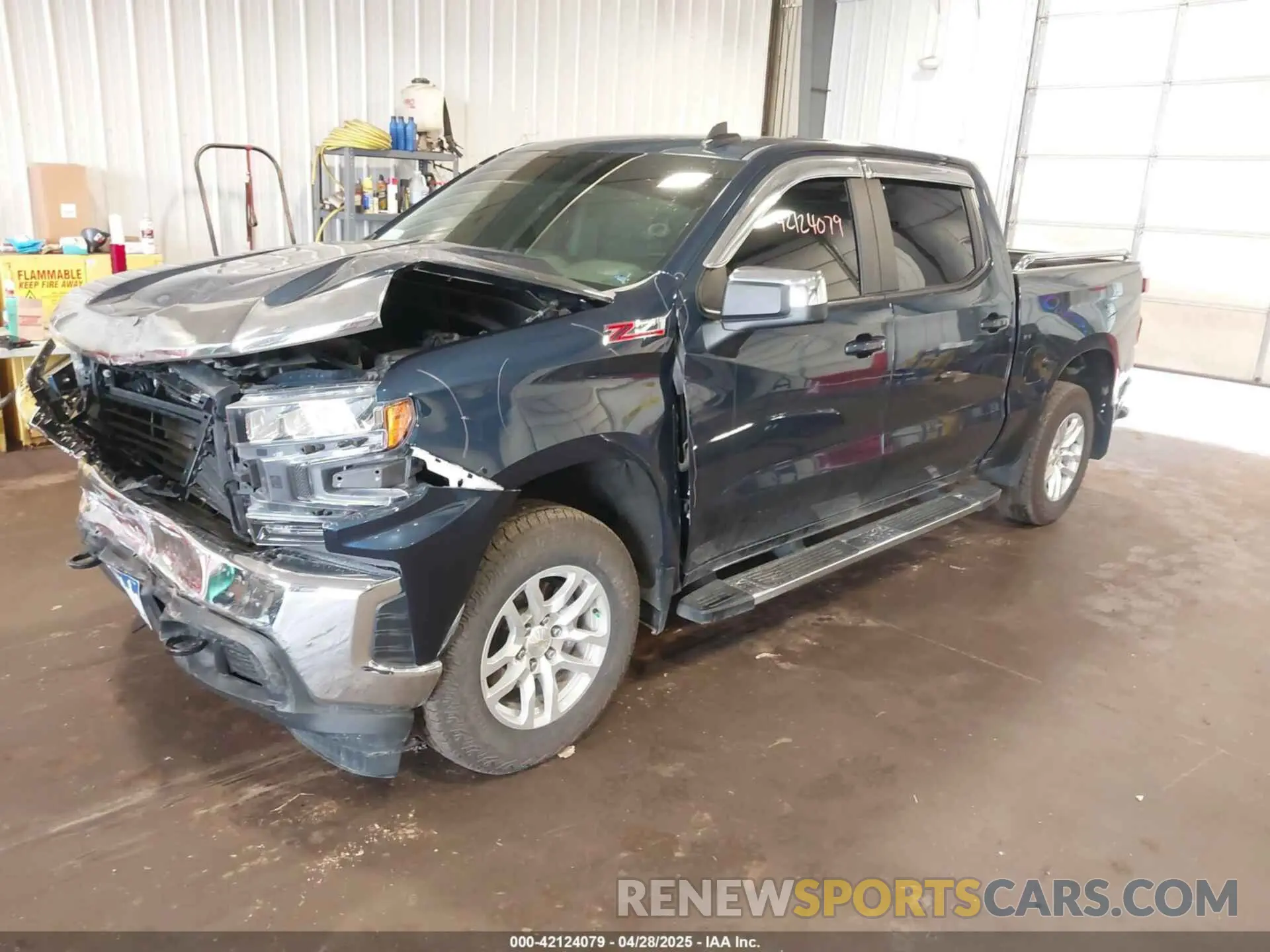2 Photograph of a damaged car 1GCUYDED9MZ362116 CHEVROLET SILVERADO 1500 2021