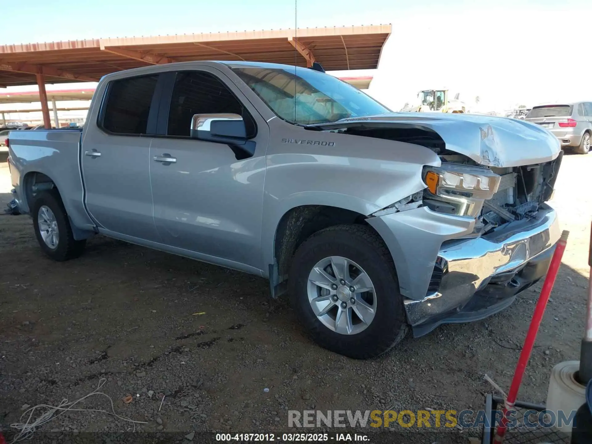 1 Photograph of a damaged car 1GCUYDET1MZ365518 CHEVROLET SILVERADO 1500 2021