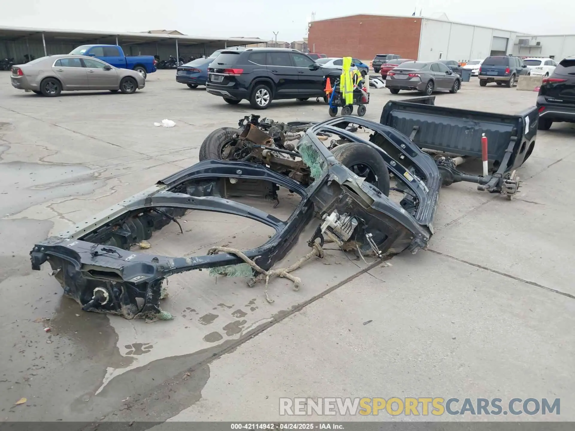 2 Photograph of a damaged car 1GCUYDET4MZ417076 CHEVROLET SILVERADO 1500 2021