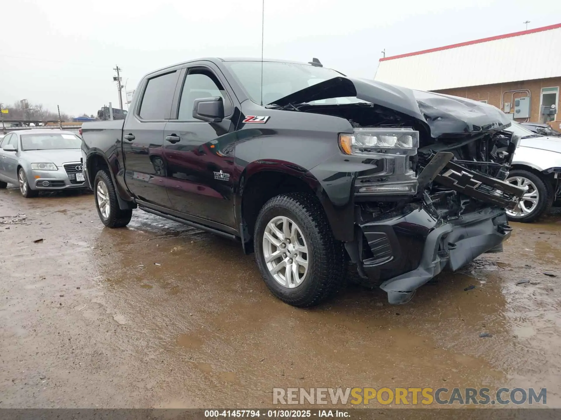 1 Photograph of a damaged car 1GCUYEED4MZ404357 CHEVROLET SILVERADO 1500 2021