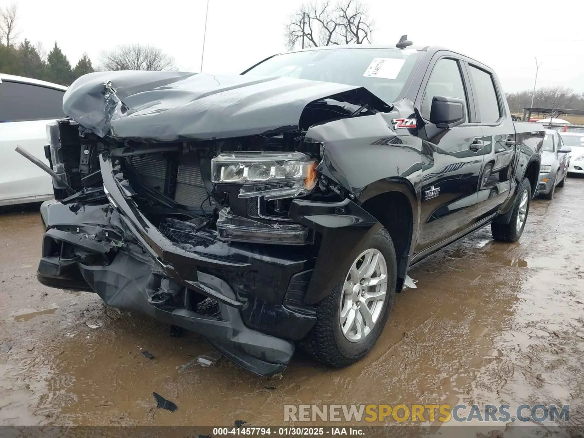 2 Photograph of a damaged car 1GCUYEED4MZ404357 CHEVROLET SILVERADO 1500 2021