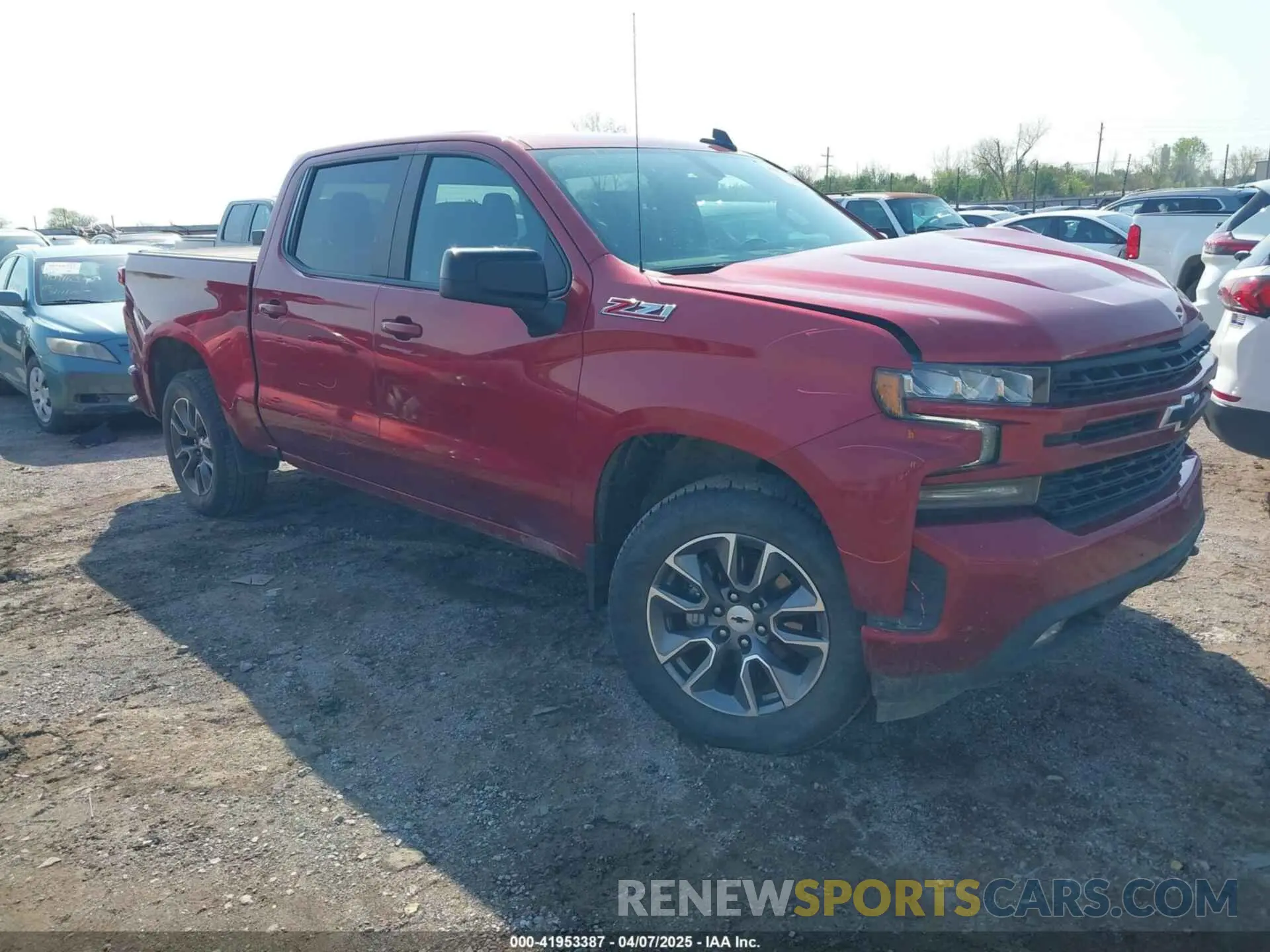 1 Photograph of a damaged car 1GCUYEED4MZ428531 CHEVROLET SILVERADO 1500 2021